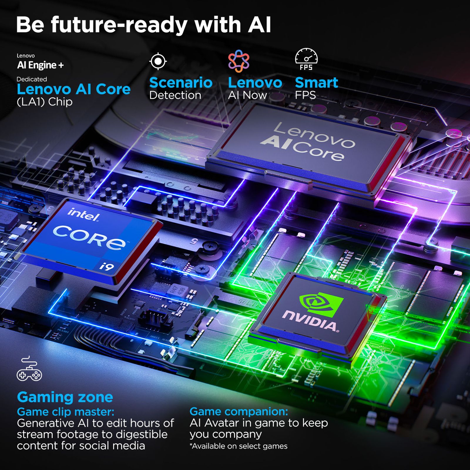 Lenovo Legion 5 15IRX10 Intel Core i7 13th Gen Gaming Laptop (16GB, 1TB SSD, Windows 11 Home, 8GB Graphics, 15.3 Inch 165 Hz WUXGA IPS Display, NVIDIA GeForce RTX 5060, MS Office Home 2024, Eclipse Black, 2.1 KG)_9