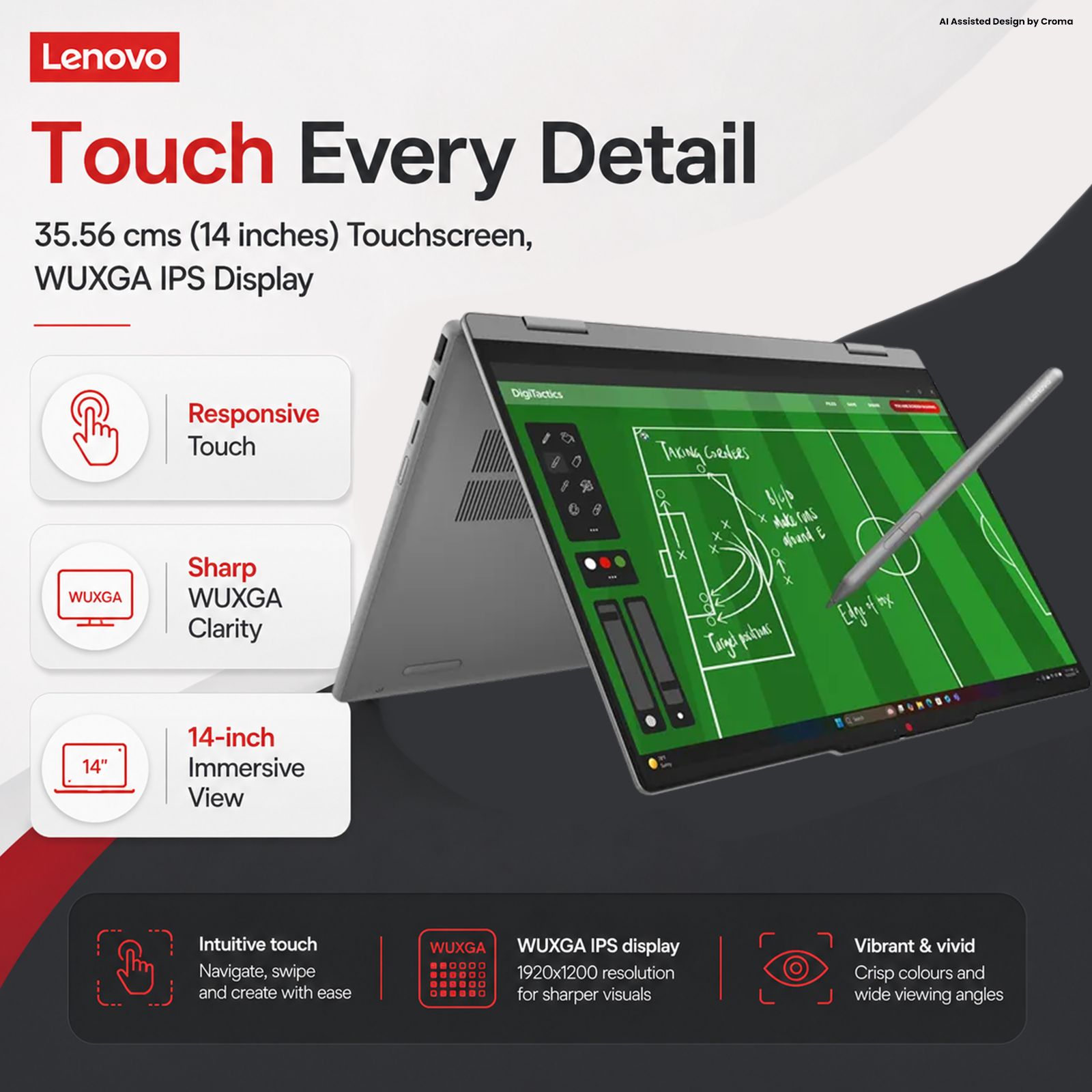 Lenovo IdeaPad 5 14IAL10 Intel Core Ultra 5 Touchscreen 2 in 1 Laptop (16GB, 512GB SSD, Windows 11 Home, 14 inch WUXGA IPS Display, MS Office Home 2024, Luna Grey, 1.6 KG) Lenovo IdeaPad 5 14IAL10 Intel Core Ultra 5 Touchscreen 2 in 1 Laptop (16GB, 512GB SSD, Windows 11 Home, 14 inch WUXGA IPS Display, MS Office Home 2024, Luna Grey, 1.6 KG)_6