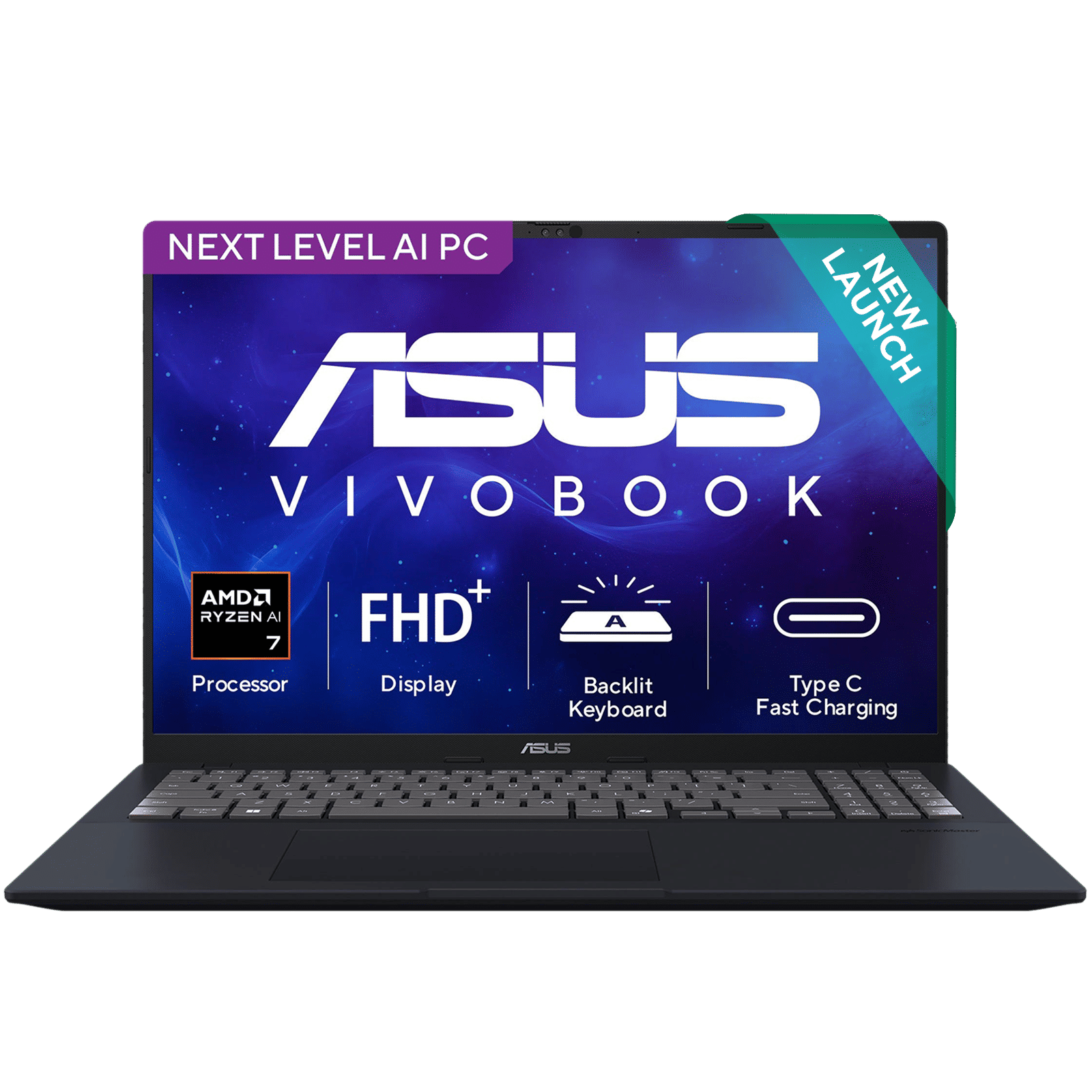 ASUS Vivobook 16 AMD Ryzen AI 7 Thin and Light Laptop (16GB, 512GB SSD, Windows 11 Home, 16 inch WUXGA IPS Display, MS Office Home 2024, Quiet Blue, 1.88 KG) ASUS Vivobook 16 AMD Ryzen AI 7 Thin and Light Laptop (16GB, 512GB SSD, Windows 11 Home, 16 inch WUXGA IPS Display, MS Office Home 2024, Quiet Blue, 1.88 KG)_1