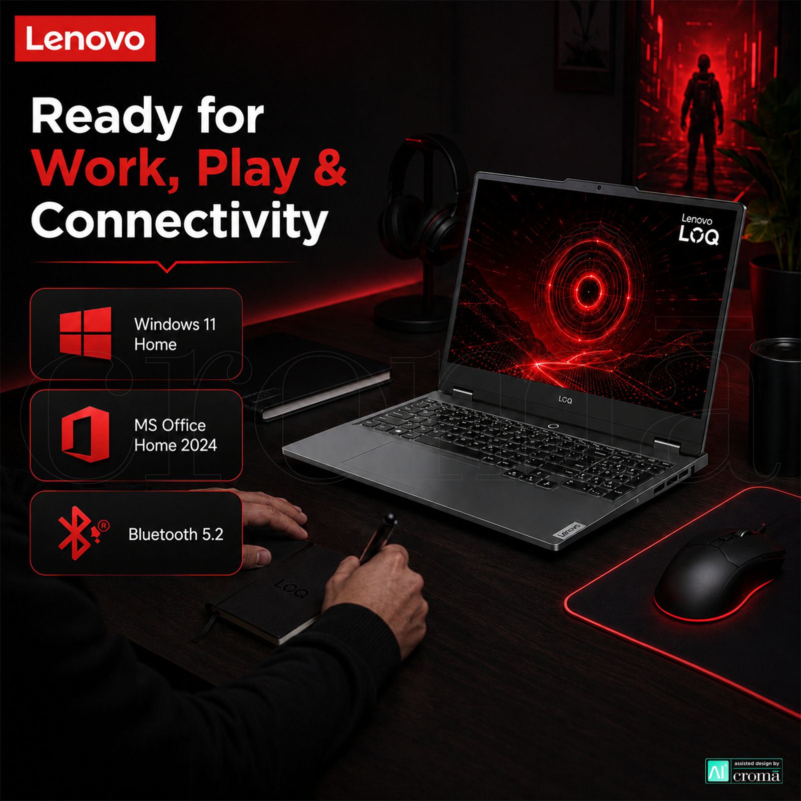 Lenovo LOQ 15IAX9 Intel Core i5 13th Gen Gaming Laptop (16GB, 512GB SSD, Windows 11 Home, 4GB Graphics, 15.6 inch 144 Hz Full HD IPS Display, NVIDIA GeForce RTX 3050A, MS Office 2024, Luna Grey, 2.38 KG) Lenovo LOQ 15IAX9 Intel Core i5 13th Gen Gaming Laptop (16GB, 512GB SSD, Windows 11 Home, 4GB Graphics, 15.6 inch 144 Hz Full HD IPS Display, NVIDIA GeForce RTX 3050A, MS Office 2024, Luna Grey, 2.38 KG)_7