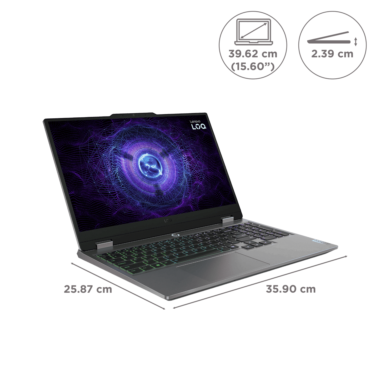 Lenovo LOQ 15IAX9 Intel Core i5 13th Gen Gaming Laptop (16GB, 512GB SSD, Windows 11 Home, 4GB Graphics, 15.6 inch 144 Hz Full HD IPS Display, NVIDIA GeForce RTX 3050A, MS Office 2024, Luna Grey, 2.38 KG) Lenovo LOQ 15IAX9 Intel Core i5 13th Gen Gaming Laptop (16GB, 512GB SSD, Windows 11 Home, 4GB Graphics, 15.6 inch 144 Hz Full HD IPS Display, NVIDIA GeForce RTX 3050A, MS Office 2024, Luna Grey, 2.38 KG)_8