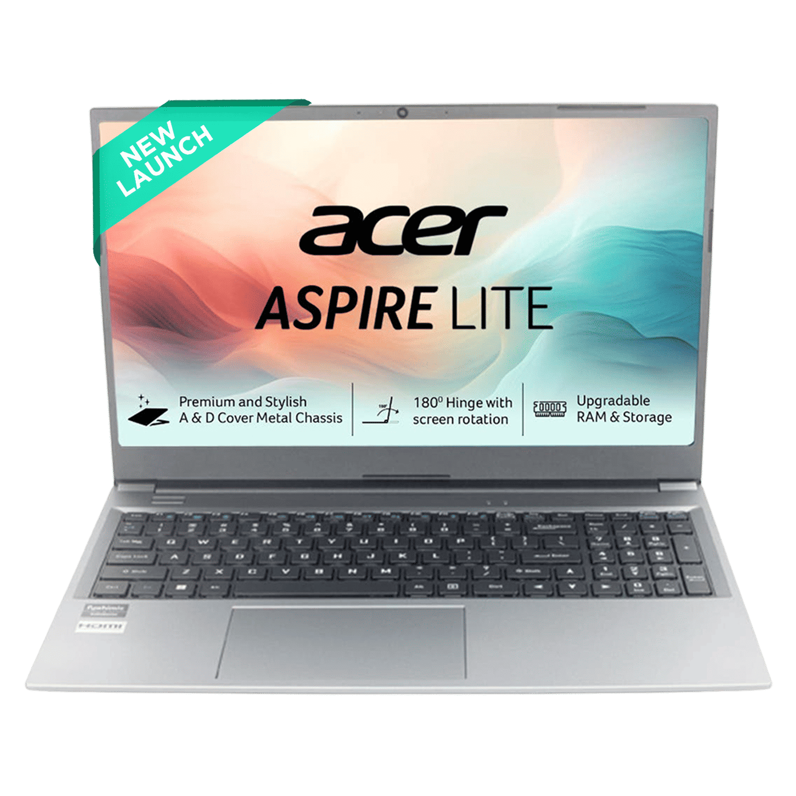 Acer Aspire Lite AMD Ryzen 3 7330U Thin & Light Laptop (8GB, 512GB SSD, Windows 11 Home, 15.6 inch Full HD IPS Display, MS Office, Steel Gray, 1.59 KG)_1