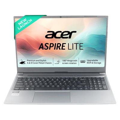 acer Aspire Lite AMD Ryzen 3 5400U Thin
                        & Light Laptop (8GB, 512GB SSD, Windows 11
                        Home, 15.6 inch Full HD IPS Display, MS Office,
                        Gray, 1.59 KG)