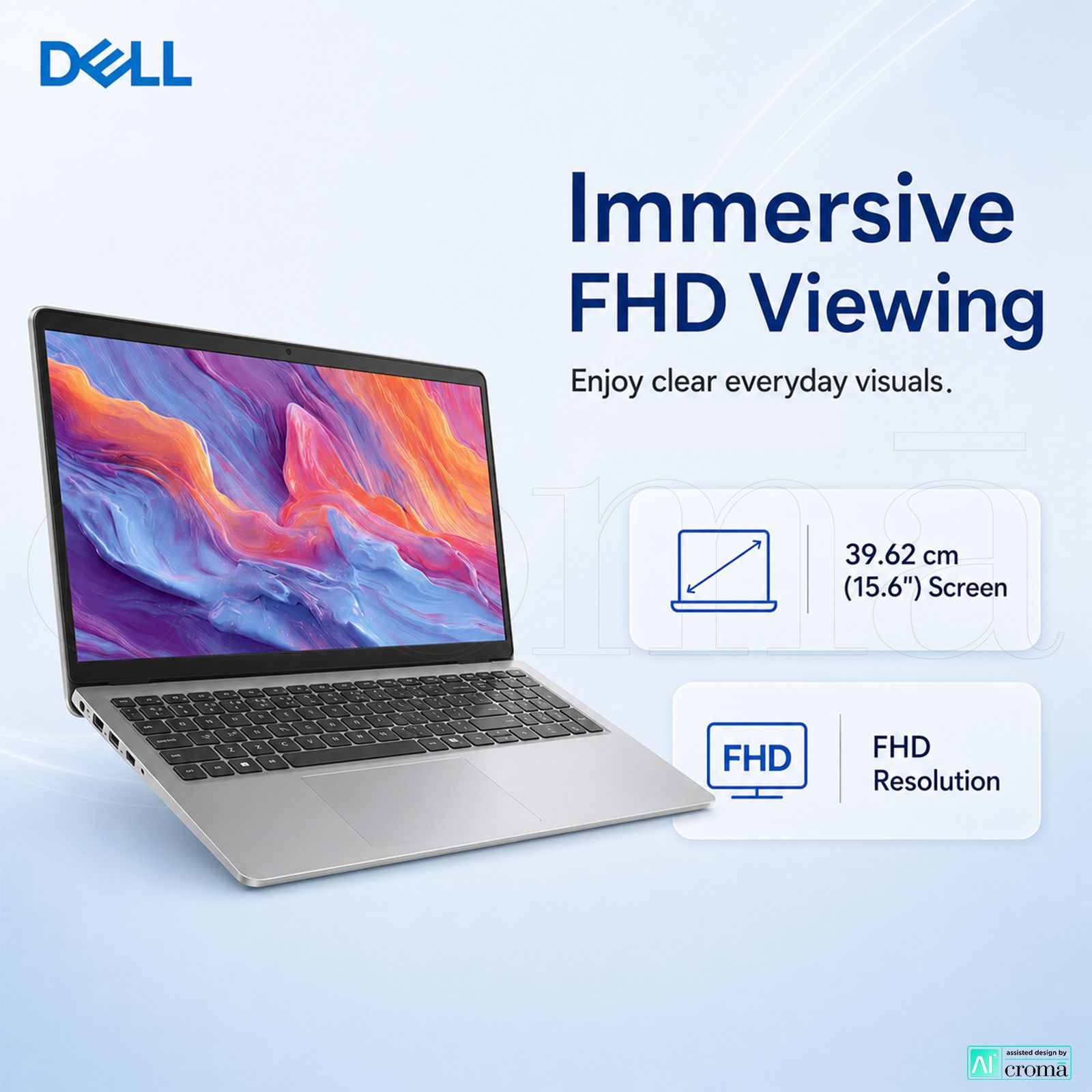 DELL DC 15260 Intel Core Ultra 5 225H Thin & Light Laptop (16GB, 512GB SSD, Windows 11 Home, 15.6 inch Full HD Anti-Glare Display, MS Office Home 2024, Platinum Silver, 1.66 KG) DELL DC 15260 Intel Core Ultra 5 225H Thin & Light Laptop (16GB, 512GB SSD, Windows 11 Home, 15.6 inch Full HD Anti-Glare Display, MS Office Home 2024, Platinum Silver, 1.66 KG)_3