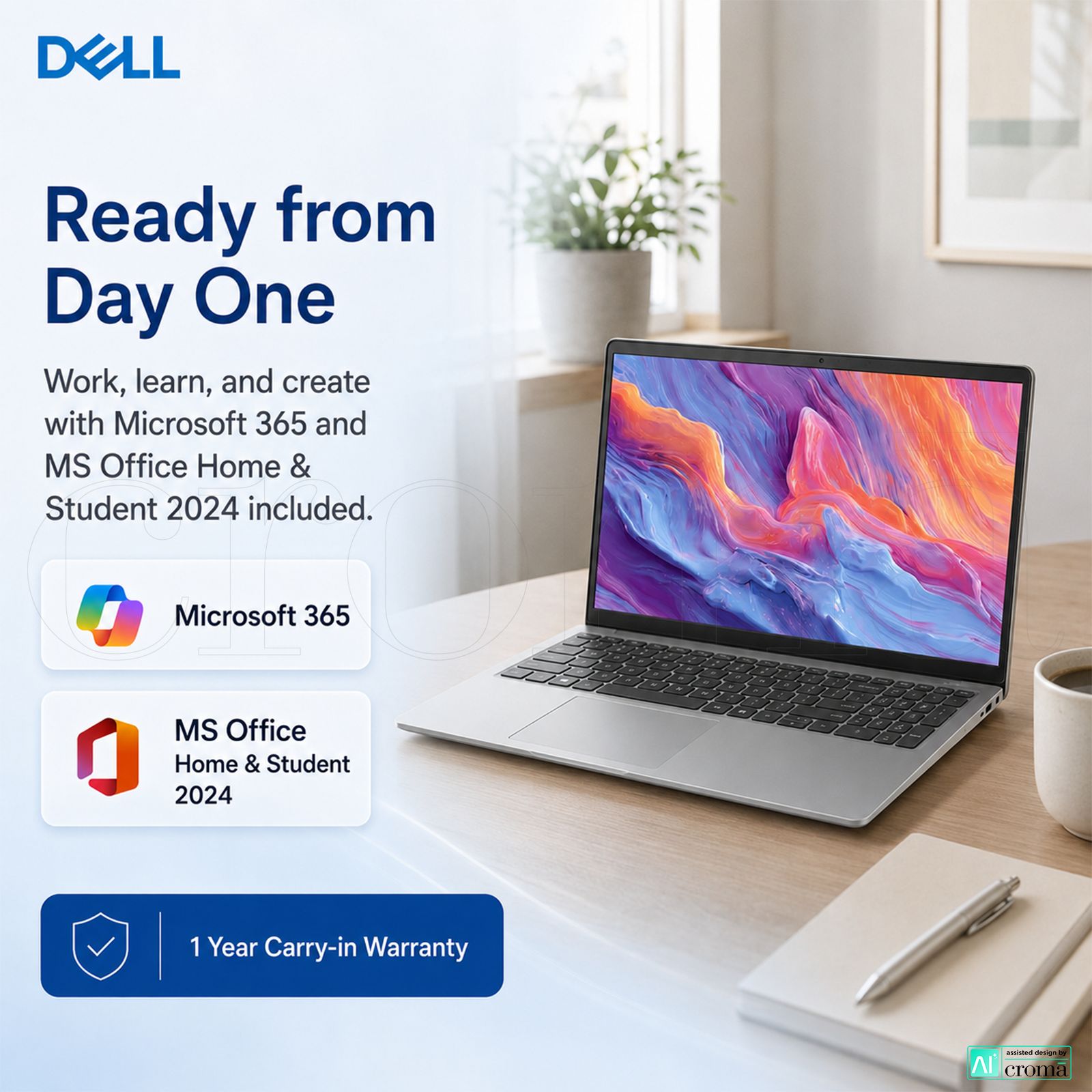 DELL DC 15260 Intel Core Ultra 5 225H Thin & Light Laptop (16GB, 512GB SSD, Windows 11 Home, 15.6 inch Full HD Anti-Glare Display, MS Office Home 2024, Platinum Silver, 1.66 KG) DELL DC 15260 Intel Core Ultra 5 225H Thin & Light Laptop (16GB, 512GB SSD, Windows 11 Home, 15.6 inch Full HD Anti-Glare Display, MS Office Home 2024, Platinum Silver, 1.66 KG)_7