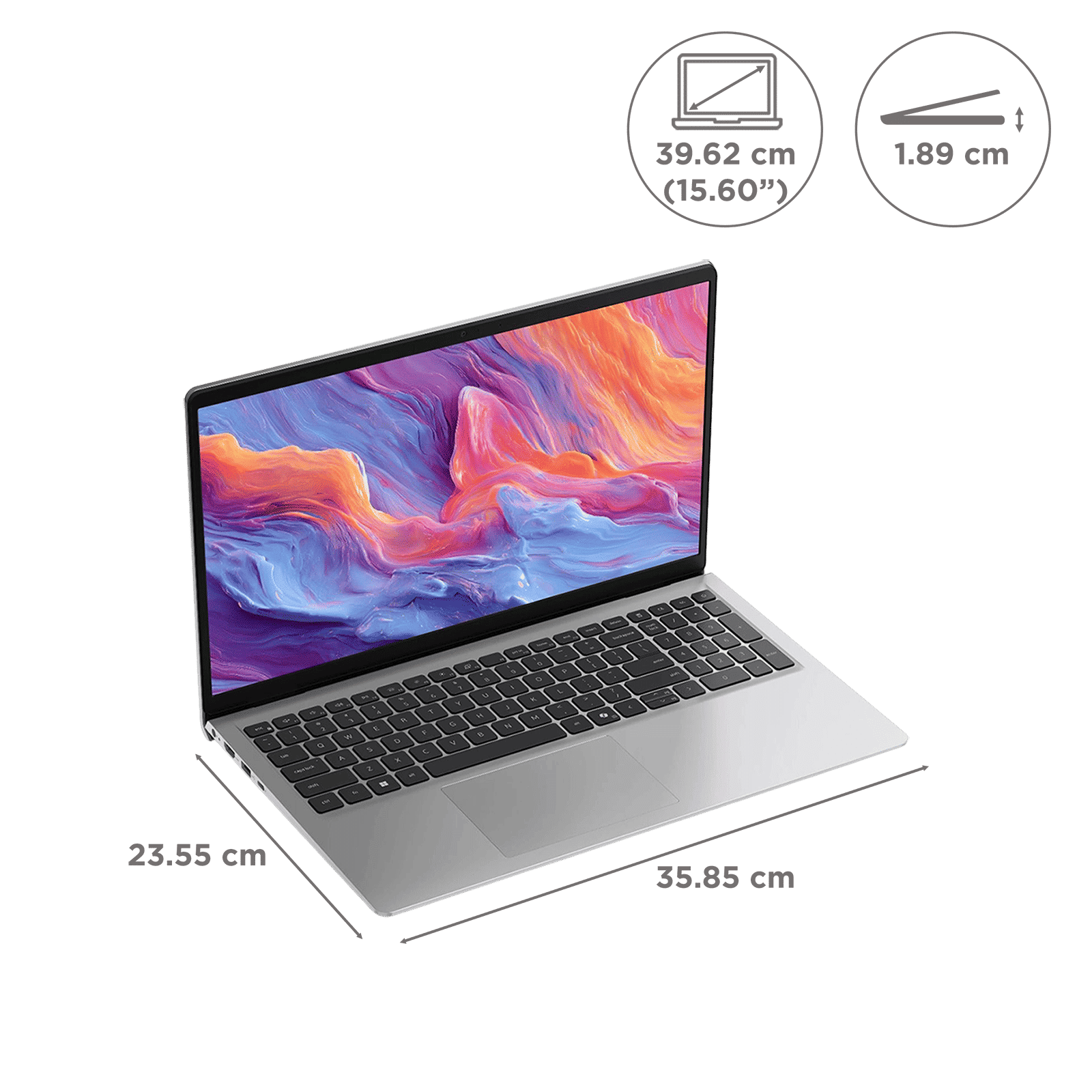 DELL DC 15260 Intel Core Ultra 5 225H Thin & Light Laptop (16GB, 512GB SSD, Windows 11 Home, 15.6 inch Full HD Anti-Glare Display, MS Office Home 2024, Platinum Silver, 1.66 KG) DELL DC 15260 Intel Core Ultra 5 225H Thin & Light Laptop (16GB, 512GB SSD, Windows 11 Home, 15.6 inch Full HD Anti-Glare Display, MS Office Home 2024, Platinum Silver, 1.66 KG)_8