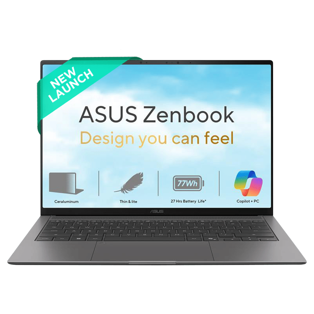 ASUS Zenbook S14 Intel Core Ultra 9 386H Touchscreen Laptop (16GB, 512GB SSD, Windows 11 Home, 14 inch 3K OLED Display, MS Office 2024, Antrim Gray, 1.2 KG) ASUS Zenbook S14 Intel Core Ultra 9 386H Touchscreen Laptop (16GB, 512GB SSD, Windows 11 Home, 14 inch 3K OLED Display, MS Office 2024, Antrim Gray, 1.2 KG)_1