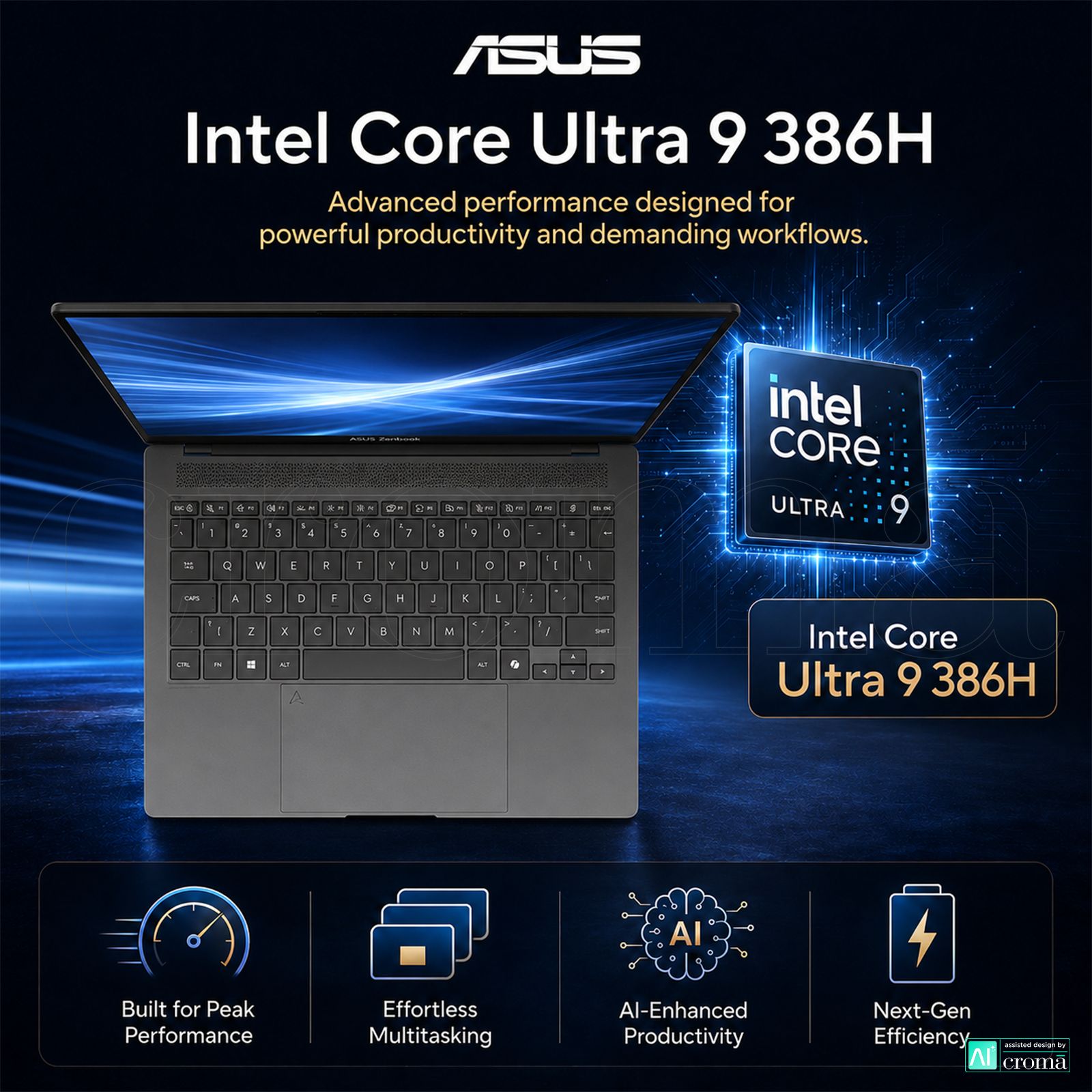 ASUS Zenbook S14 Intel Core Ultra 9 386H Touchscreen Laptop (16GB, 512GB SSD, Windows 11 Home, 14 inch 3K OLED Display, MS Office 2024, Antrim Gray, 1.2 KG)_5