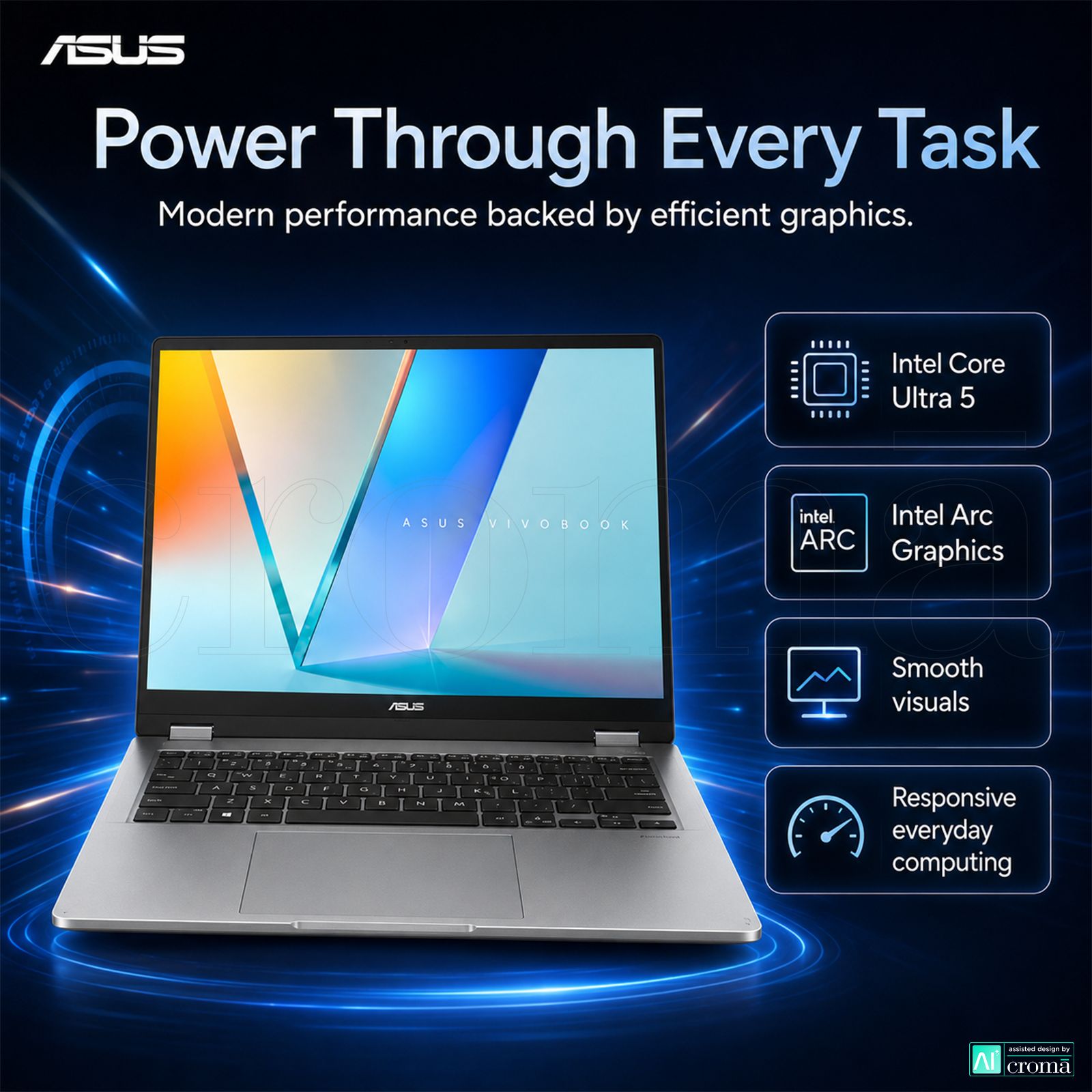 ASUS Vivobook 14 Flip Intel Core Ultra 5 Touchscreen 2-in-1 Laptop (16GB, 512GB SSD, Windows 11 Home, 14 inch WUXGA OLED Display, MS Office Home 2024 & MS 365 Basic, Matte Gray, 1.57 KG) ASUS Vivobook 14 Flip Intel Core Ultra 5 Touchscreen 2-in-1 Laptop (16GB, 512GB SSD, Windows 11 Home, 14 inch WUXGA OLED Display, MS Office Home 2024 & MS 365 Basic, Matte Gray, 1.57 KG)_5