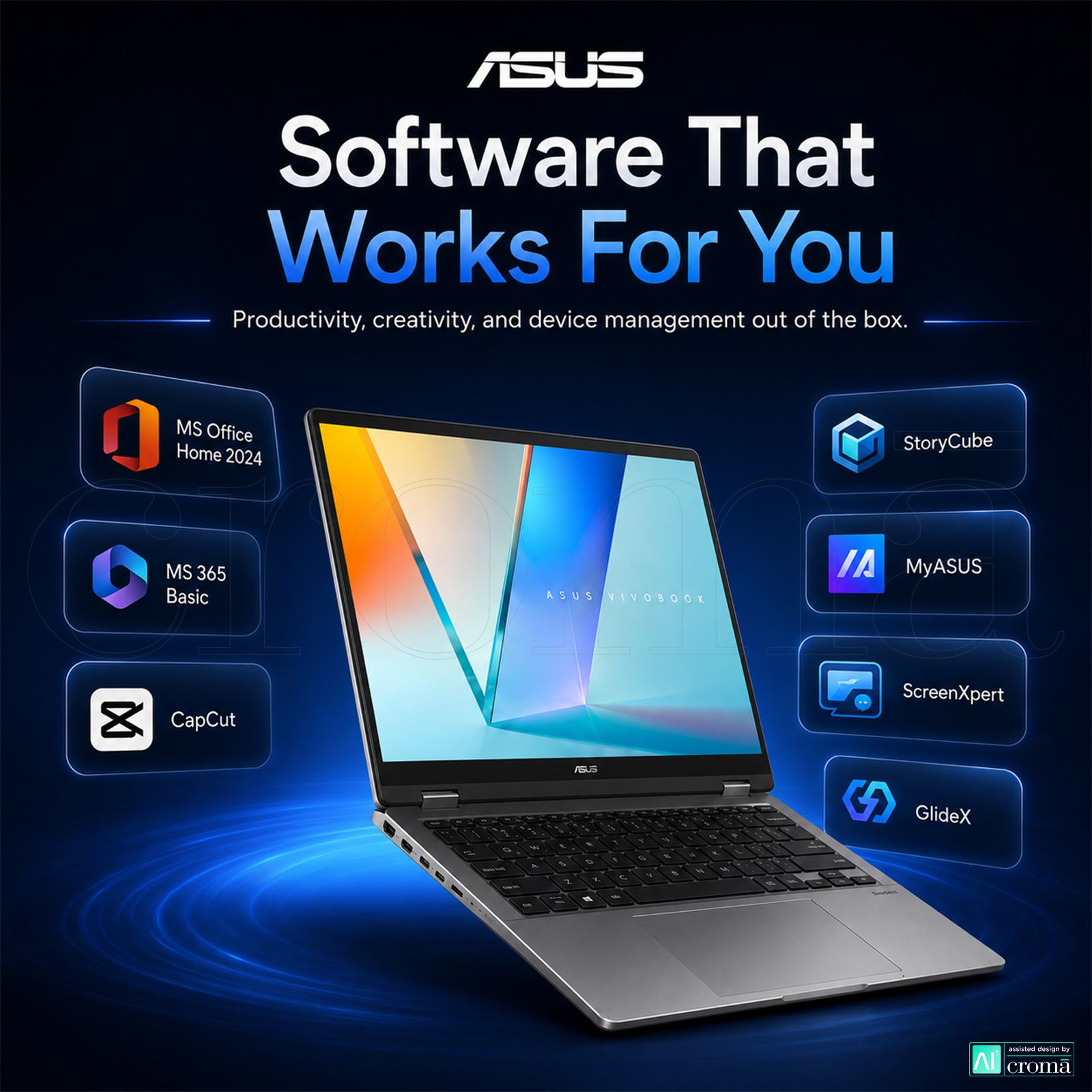 ASUS Vivobook 14 Flip Intel Core Ultra 5 Touchscreen 2-in-1 Laptop (16GB, 512GB SSD, Windows 11 Home, 14 inch WUXGA OLED Display, MS Office Home 2024 & MS 365 Basic, Matte Gray, 1.57 KG) ASUS Vivobook 14 Flip Intel Core Ultra 5 Touchscreen 2-in-1 Laptop (16GB, 512GB SSD, Windows 11 Home, 14 inch WUXGA OLED Display, MS Office Home 2024 & MS 365 Basic, Matte Gray, 1.57 KG)_6