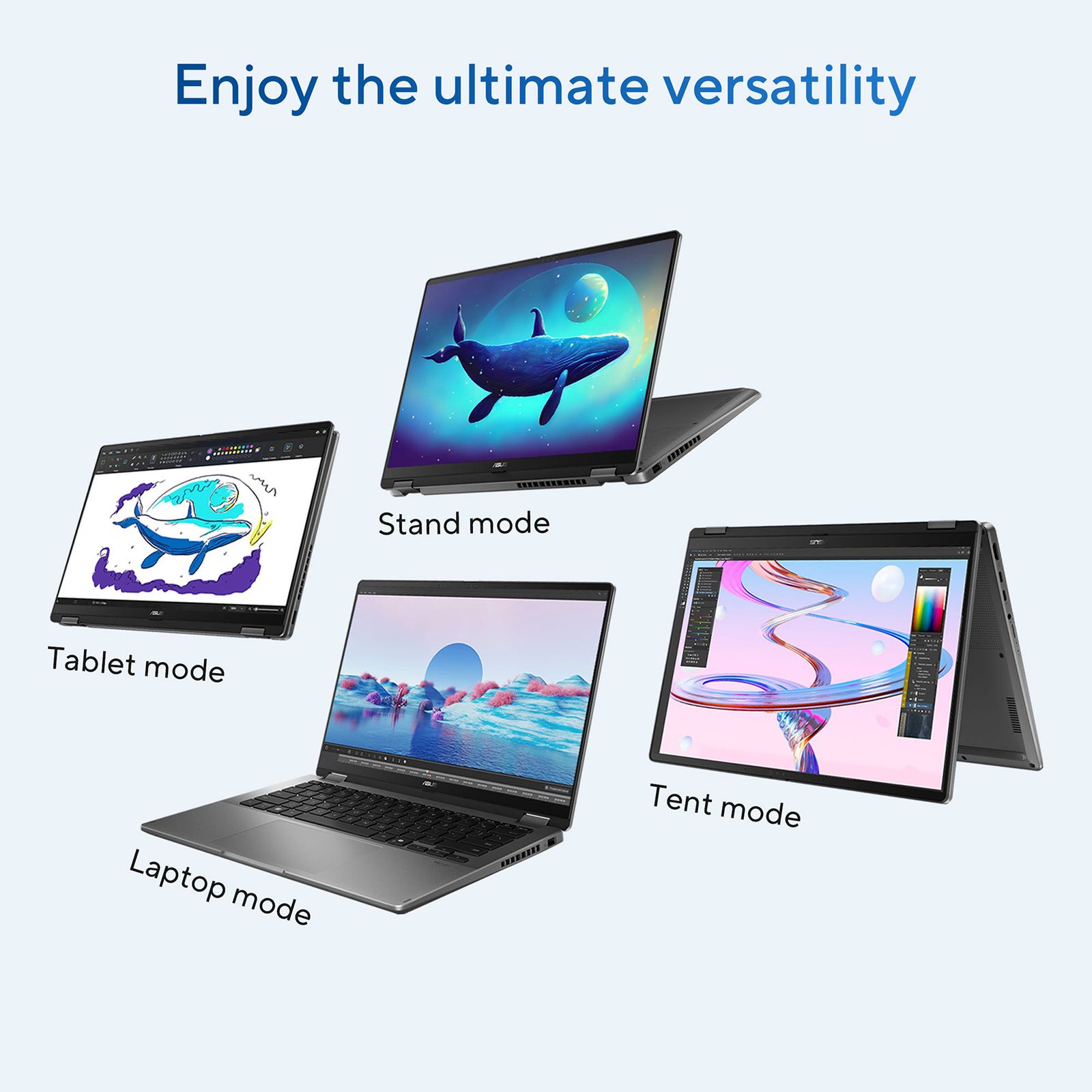 ASUS Vivobook 14 Flip Intel Core Ultra 7 Touchscreen 2-in-1 Laptop (16GB, 512GB SSD, Windows 11 Home, 14 inch OLED Display, MS Office Home 2024, Matte Gray, 1.57 KG) ASUS Vivobook 14 Flip Intel Core Ultra 7 Touchscreen 2-in-1 Laptop (16GB, 512GB SSD, Windows 11 Home, 14 inch OLED Display, MS Office Home 2024, Matte Gray, 1.57 KG)_11
