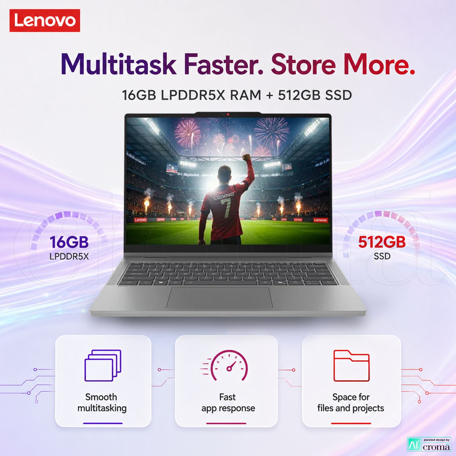 Lenovo IdeaPad Slim 5 14IPH11 Intel Core Ultra 5 Thin & Light Laptop (16GB, 512GB SSD, Windows 11 Home, 14 inch WUXGA OLED Display, MS Office 2024, Luna Grey, 1.37 KG) Lenovo IdeaPad Slim 5 14IPH11 Intel Core Ultra 5 Thin & Light Laptop (16GB, 512GB SSD, Windows 11 Home, 14 inch WUXGA OLED Display, MS Office 2024, Luna Grey, 1.37 KG)_6