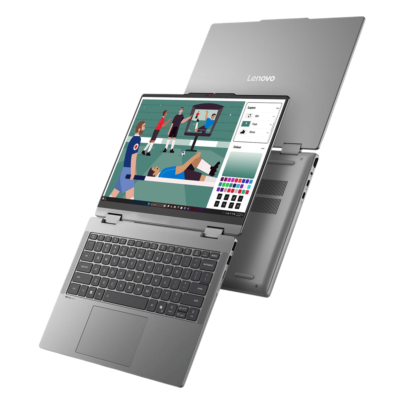 Lenovo IdeaPad 5 14IPH11 Intel Core Ultra 5 Touchscreen 2-in-1 Laptop (16GB, 512GB SSD, Windows 11 Home, 14 inch WUXGA IPS Display, MS Office 2024, Luna Grey, 1.54 KG) Lenovo IdeaPad 5 14IPH11 Intel Core Ultra 5 Touchscreen 2-in-1 Laptop (16GB, 512GB SSD, Windows 11 Home, 14 inch WUXGA IPS Display, MS Office 2024, Luna Grey, 1.54 KG)_16