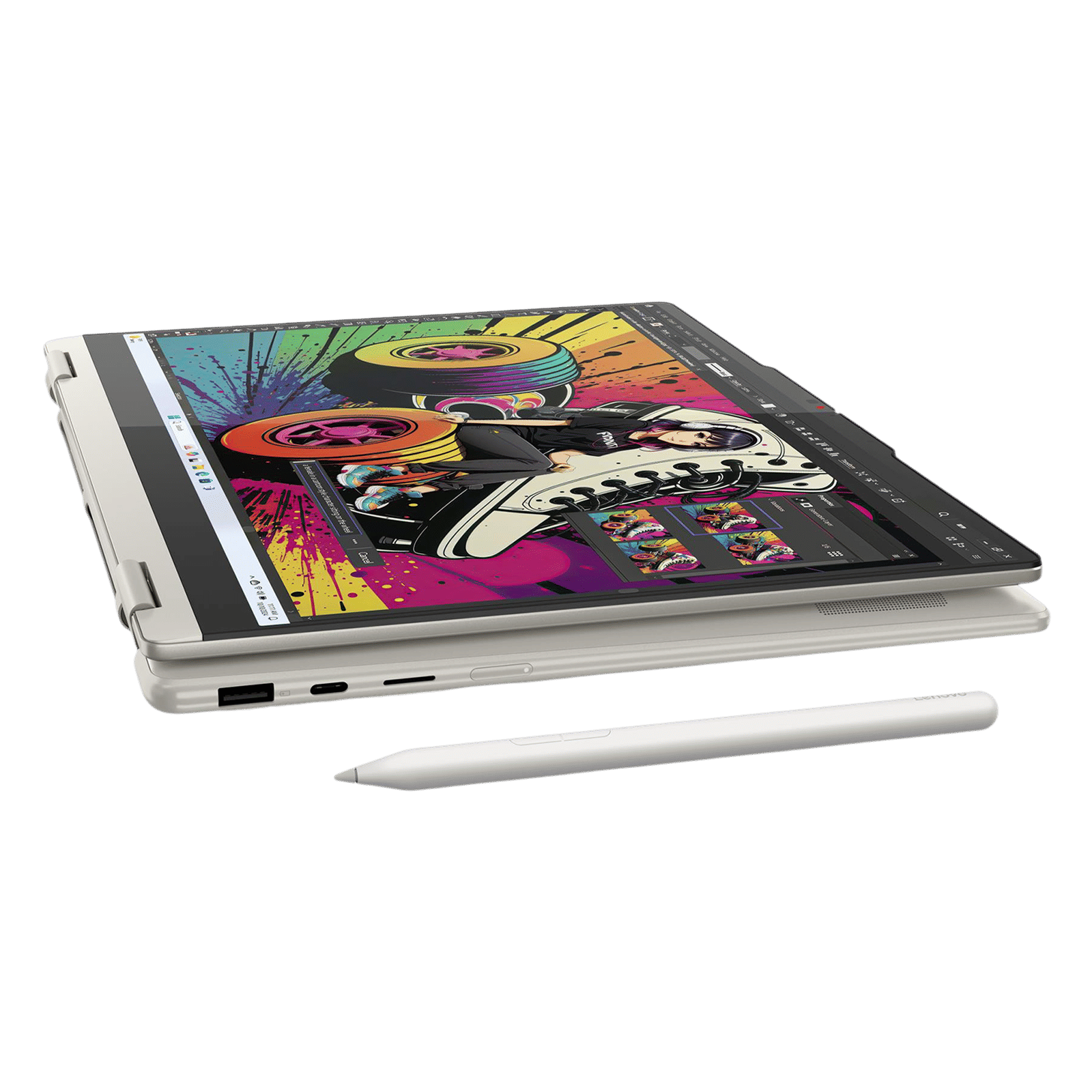 Lenovo Yoga 7 AMD Ryzen AI 7 Touchscreen 2-in-1 Laptop (16GB, 512GB SSD, Windows 11 Home, 14 inch WUXGA OLED Display, MS Office Home 2024, Seashell, 1.38 KG) Lenovo Yoga 7 AMD Ryzen AI 7 Touchscreen 2-in-1 Laptop (16GB, 512GB SSD, Windows 11 Home, 14 inch WUXGA OLED Display, MS Office Home 2024, Seashell, 1.38 KG)_14
