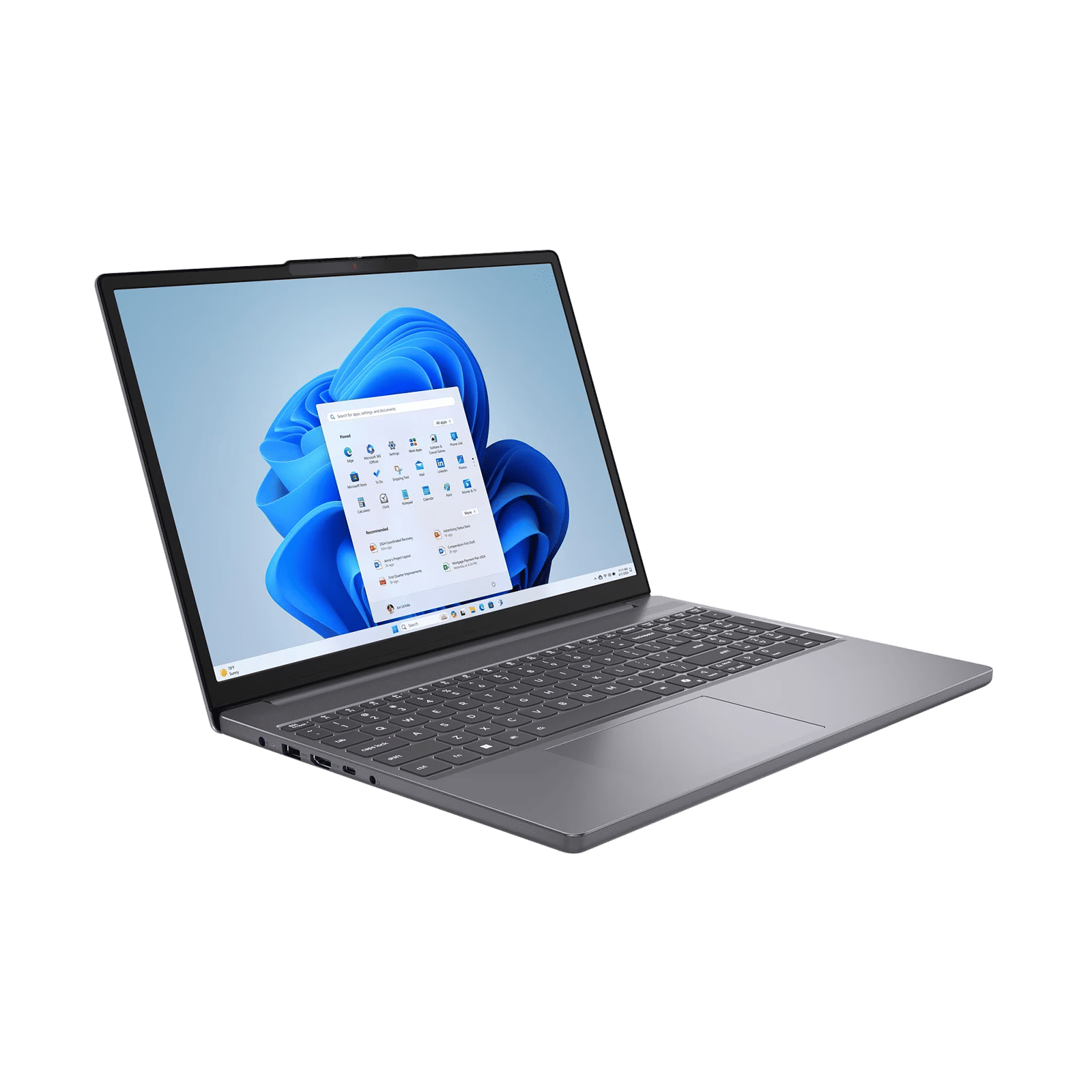 Lenovo IdeaPad Slim 3 15IRH10 Intel Core i7 13th Gen Thin & Light Laptop (16GB, 512GB SSD, Windows 11 Home, 15.3 inch WUXGA IPS Display, MS Office Home 2024, Luna Grey, 1.59 KG)_2