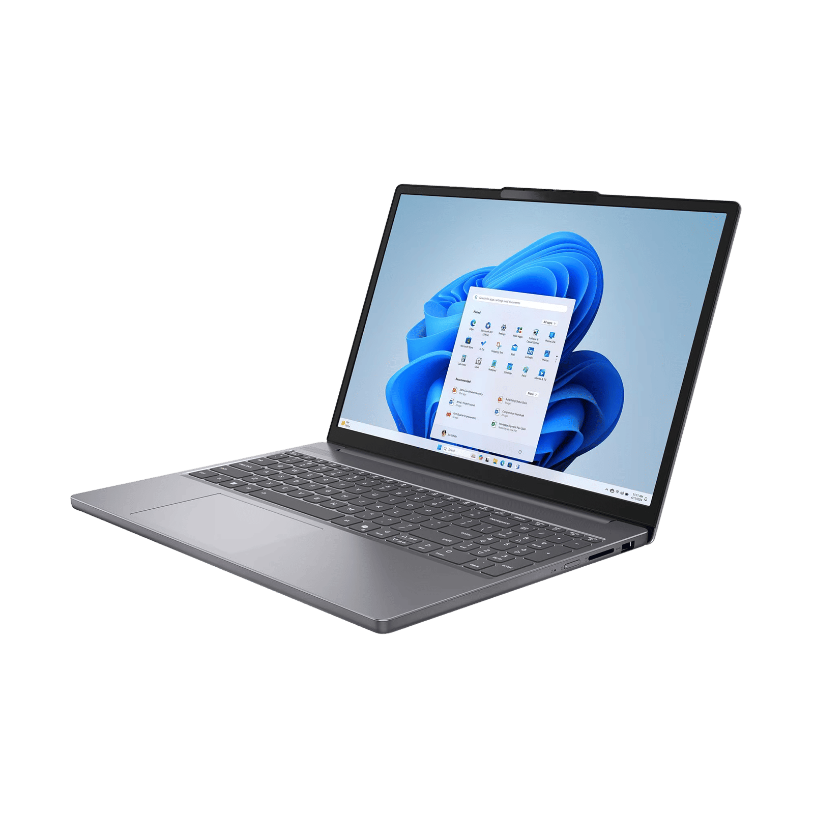 Lenovo IdeaPad Slim 3 15IRH10 Intel Core i7 13th Gen Thin & Light Laptop (16GB, 512GB SSD, Windows 11 Home, 15.3 inch WUXGA IPS Display, MS Office Home 2024, Luna Grey, 1.59 KG)_3
