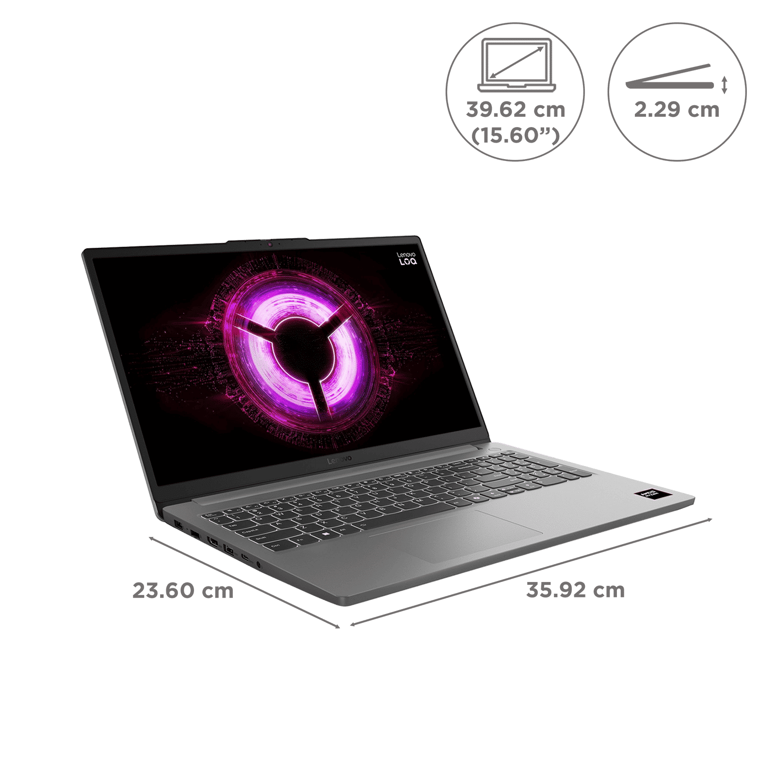 Lenovo LOQ 15ARP10E AMD Ryzen 7 170 Gaming Laptop (16GB, 512GB SSD, Windows 11 Home, 4GB Graphics, 15.6 inch 144 Hz Full HD IPS Display, NVIDIA GeForce RTX 3050A, MS Office Home 2024, Luna Grey, 1.8 KG) Lenovo LOQ 15ARP10E AMD Ryzen 7 170 Gaming Laptop (16GB, 512GB SSD, Windows 11 Home, 4GB Graphics, 15.6 inch 144 Hz Full HD IPS Display, NVIDIA GeForce RTX 3050A, MS Office Home 2024, Luna Grey, 1.8 KG)_3