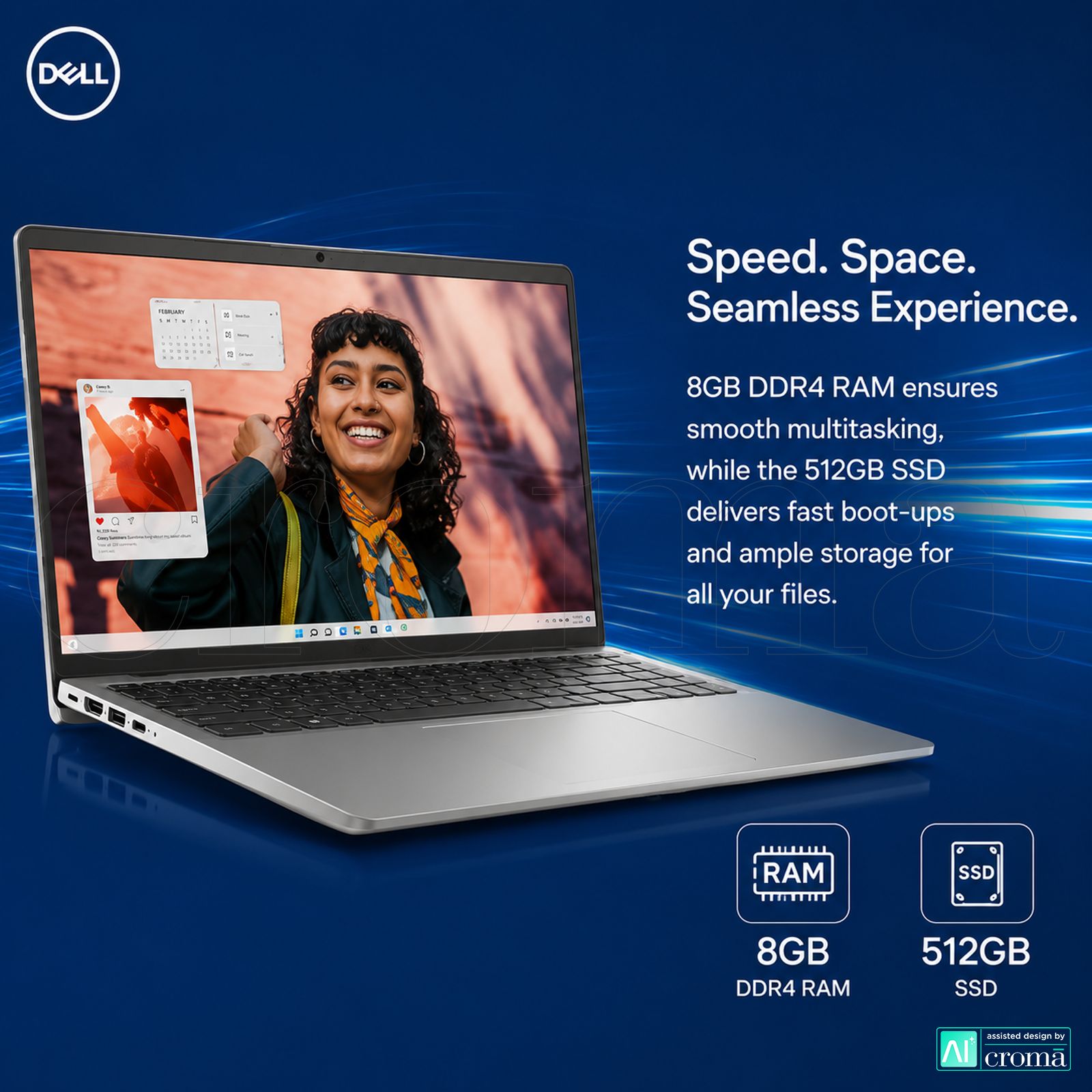 DELL DC 15250 Intel Core 3 Thin & Light Laptop (8GB, 512GB SSD, Windows 11, 15.6 inch Full HD Display, MS Office Home 2024, Platinum Silver, 1.66 KG) DELL DC 15250 Intel Core 3 Thin & Light Laptop (8GB, 512GB SSD, Windows 11, 15.6 inch Full HD Display, MS Office Home 2024, Platinum Silver, 1.66 KG)_4