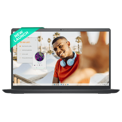 DELL DC15255 AMD Ryzen 5 Notebook Laptop (8GB, 512GB SSD, Windows 11, 15.6 inch Full HD Display, MS Office Home 2024, Carbon Black, 1.66 KG)