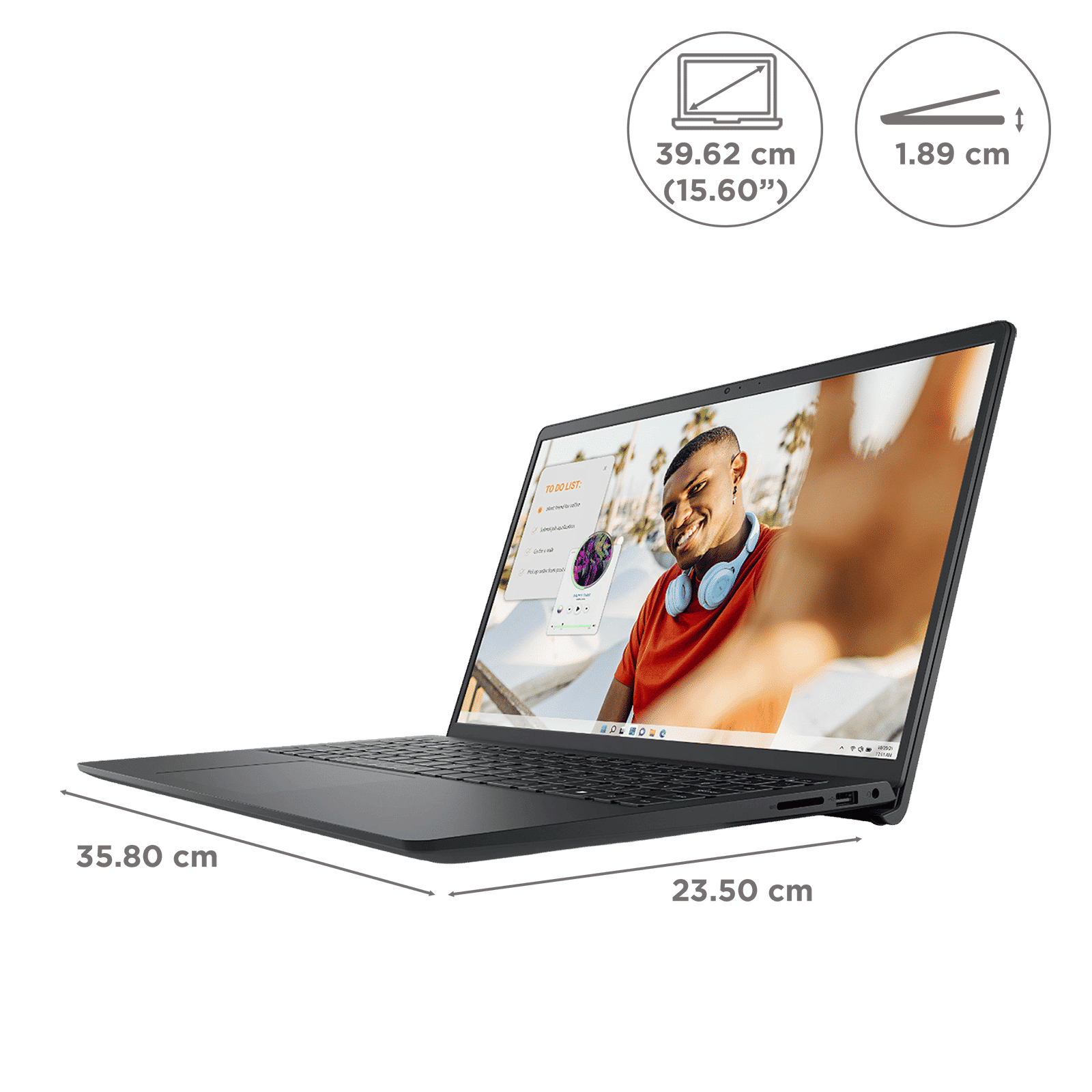 DELL DC15255 AMD Ryzen 5 Notebook Laptop (8GB, 512GB SSD, Windows 11, 15.6 inch Full HD Display, MS Office Home 2024, Carbon Black, 1.66 KG) DELL DC15255 AMD Ryzen 5 Notebook Laptop (8GB, 512GB SSD, Windows 11, 15.6 inch Full HD Display, MS Office Home 2024, Carbon Black, 1.66 KG)_8