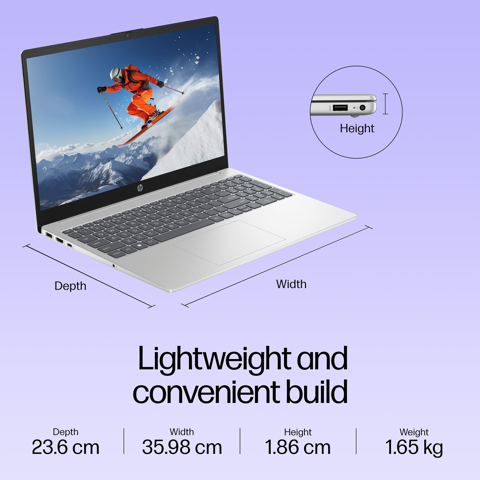 HP 15-fd1299TU Intel Core 3 100U Laptop (8GB, 512GB SSD, Windows 11 Home, 15.6 inch Full HD IPS Display, MS Office 2024, Natural Silver, 1.65 KG) HP 15-fd1299TU Intel Core 3 100U Laptop (8GB, 512GB SSD, Windows 11 Home, 15.6 inch Full HD IPS Display, MS Office 2024, Natural Silver, 1.65 KG)_9