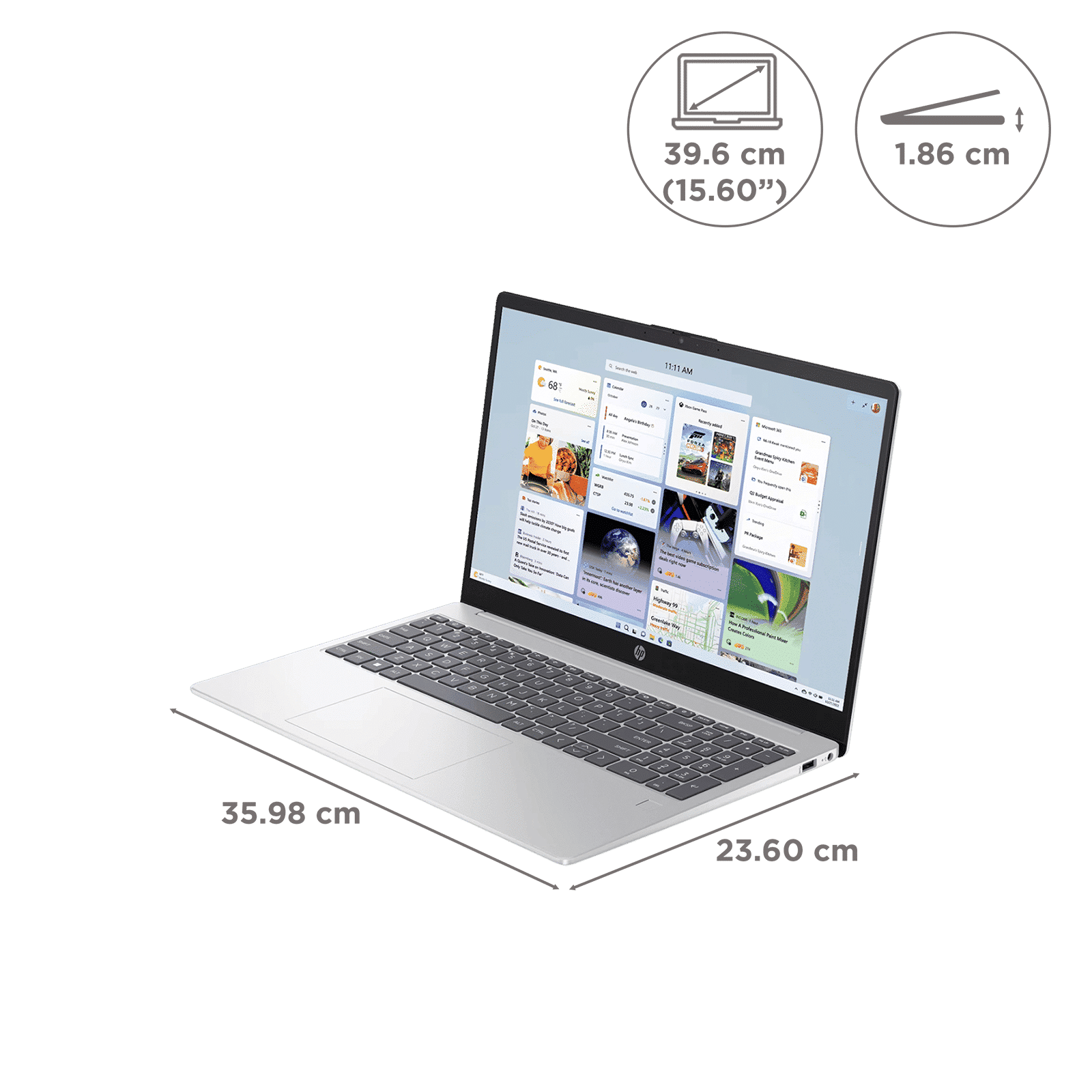 HP 15-hr1004TU Intel Core Ultra 5 125H Laptop (24GB, 1TB SSD, Windows 11 Home, 15.6 inch Full HD IPS Display, Natural Silver, 1.65 KG)_5