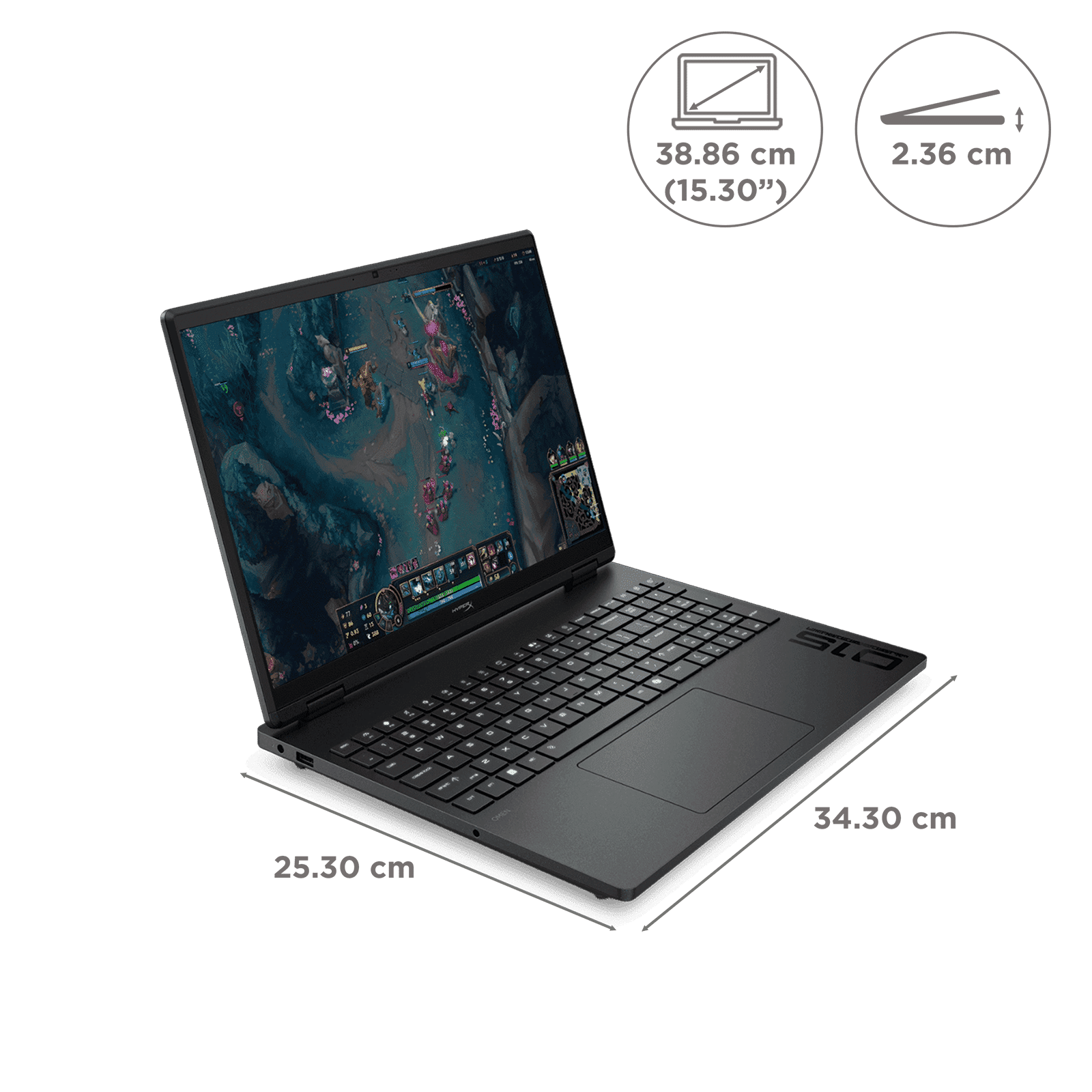 HP HyperX OMEN 15-ga0028TX Intel Core i7 14th Gen Gaming Laptop (24GB, 1TB SSD, Windows 11 Home, 8GB Graphics, 15.3 inch 180 Hz WQXGA IPS Display, NVIDIA GeForce RTX 5050, MS Office Home 2024, Shadow Black, 2.21 KG) HP HyperX OMEN 15-ga0028TX Intel Core i7 14th Gen Gaming Laptop (24GB, 1TB SSD, Windows 11 Home, 8GB Graphics, 15.3 inch 180 Hz WQXGA IPS Display, NVIDIA GeForce RTX 5050, MS Office Home 2024, Shadow Black, 2.21 KG)_8