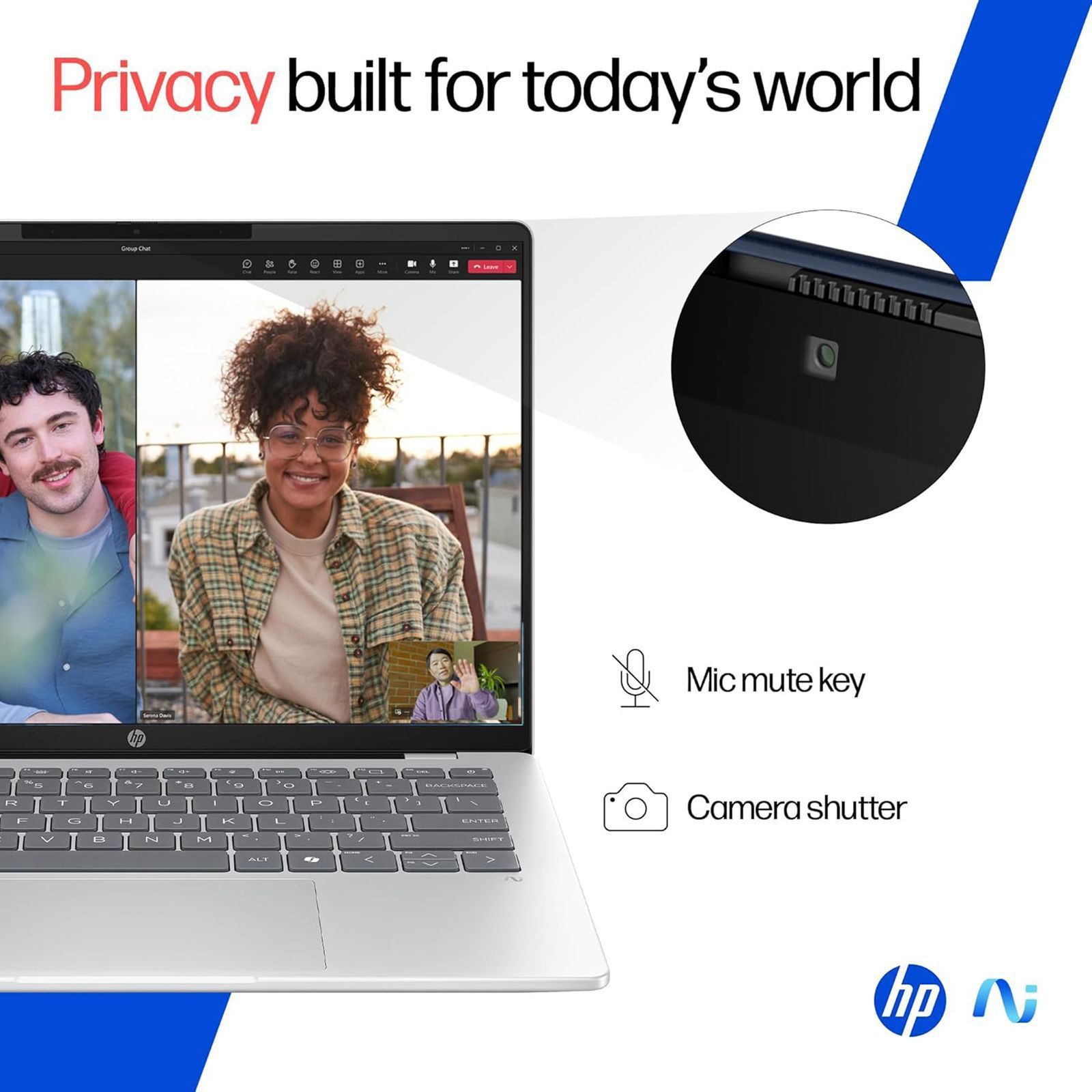 HP OmniBook 5 14-he0015QU Qualcomm Snapdragon X Thin & Light Laptop (16GB, 1TB SSD, Windows 11 Home, 14 inch 2K OLED Display, MS Office Home 2024, Glacier Silver, 1.35 KG)_5