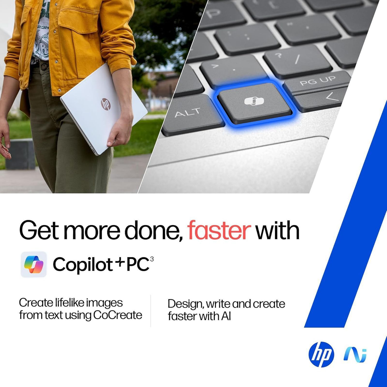 HP OmniBook 5 14-he0015QU Qualcomm Snapdragon X Thin & Light Laptop (16GB, 1TB SSD, Windows 11 Home, 14 inch 2K OLED Display, MS Office Home 2024, Glacier Silver, 1.35 KG)_6