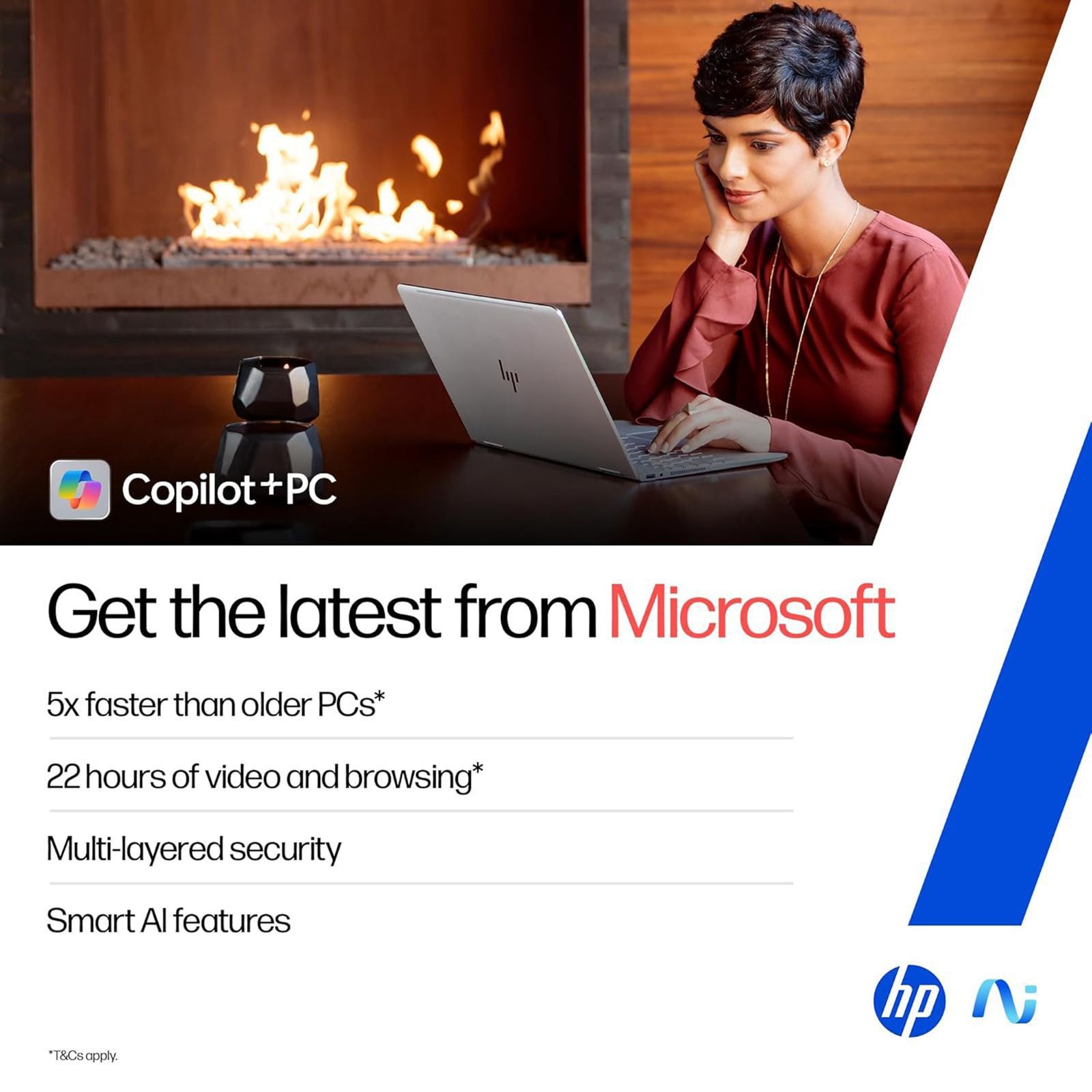 HP OmniBook 5 14-he0015QU Qualcomm Snapdragon X Thin & Light Laptop (16GB, 1TB SSD, Windows 11 Home, 14 inch 2K OLED Display, MS Office Home 2024, Glacier Silver, 1.35 KG)_9