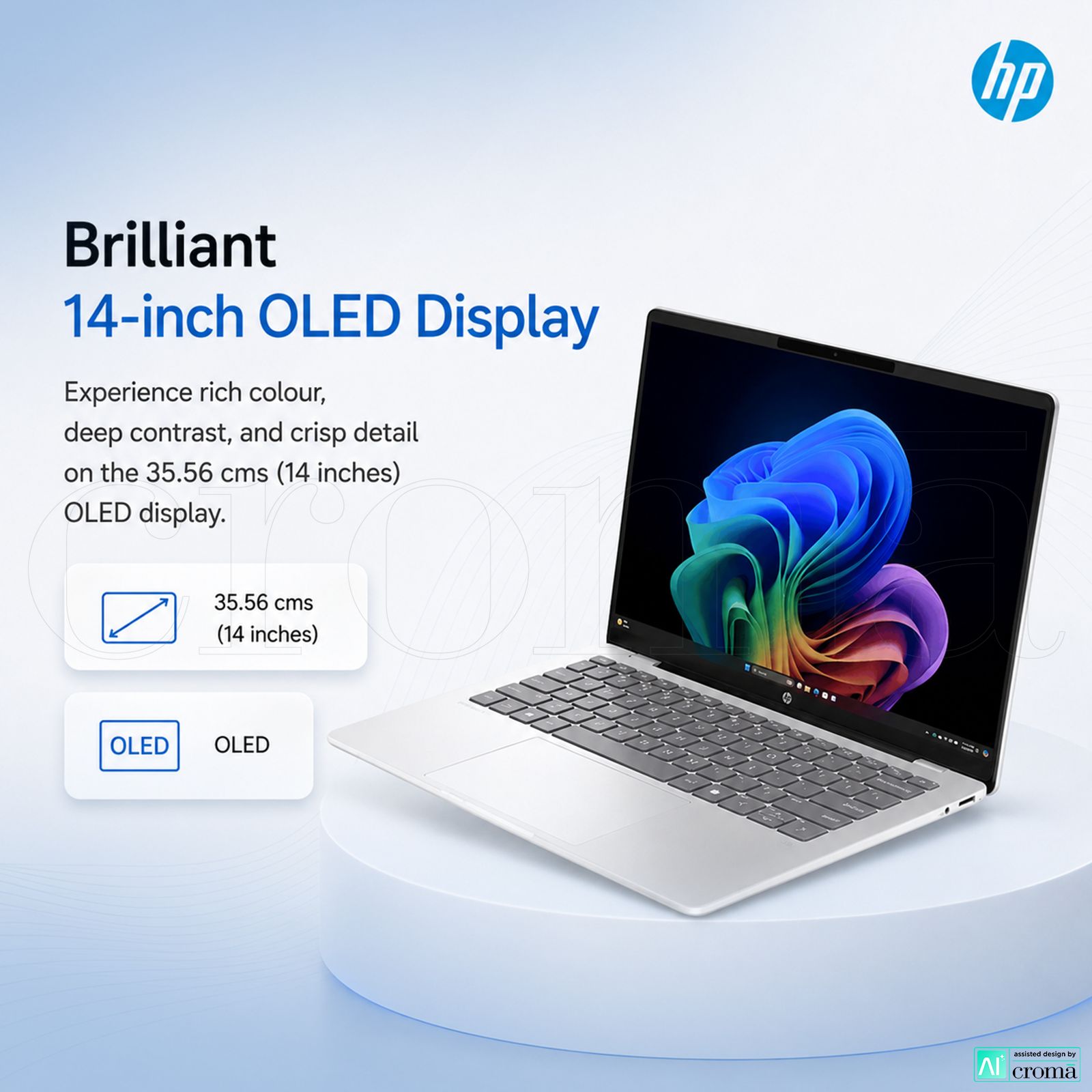 HP OmniBook 5 14-he0014QU Qualcomm Snapdragon X Thin & Light Laptop (16GB, 512GB SSD, Windows 11 Home, 14 inch 2K OLED Display, MS Office Home 2024, Glacier Silver, 1.35 KG) HP OmniBook 5 14-he0014QU Qualcomm Snapdragon X Thin & Light Laptop (16GB, 512GB SSD, Windows 11 Home, 14 inch 2K OLED Display, MS Office Home 2024, Glacier Silver, 1.35 KG)_6