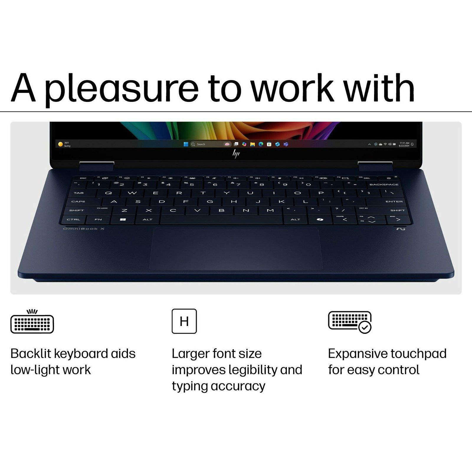 HP OmniBook X Flip Intel Core Ultra 7 2-in-1 Laptop (16GB, 1TB SSD, Windows 11 Home, 14 inch UWVA OLED Display, MS Office Home 2024, Atmospheric Blue, 1.38 KG) HP OmniBook X Flip Intel Core Ultra 7 2-in-1 Laptop (16GB, 1TB SSD, Windows 11 Home, 14 inch UWVA OLED Display, MS Office Home 2024, Atmospheric Blue, 1.38 KG)_2