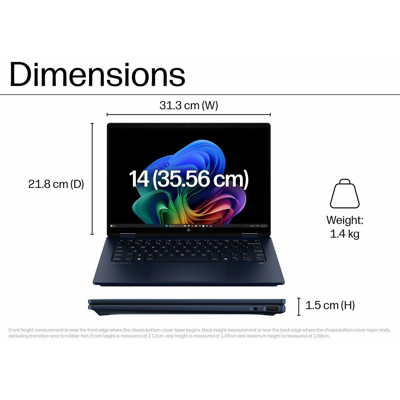 HP OmniBook X Flip Intel Core Ultra 7 2-in-1 Laptop (16GB, 1TB SSD, Windows 11 Home, 14 inch UWVA OLED Display, MS Office Home 2024, Atmospheric Blue, 1.38 KG) HP OmniBook X Flip Intel Core Ultra 7 2-in-1 Laptop (16GB, 1TB SSD, Windows 11 Home, 14 inch UWVA OLED Display, MS Office Home 2024, Atmospheric Blue, 1.38 KG)_9