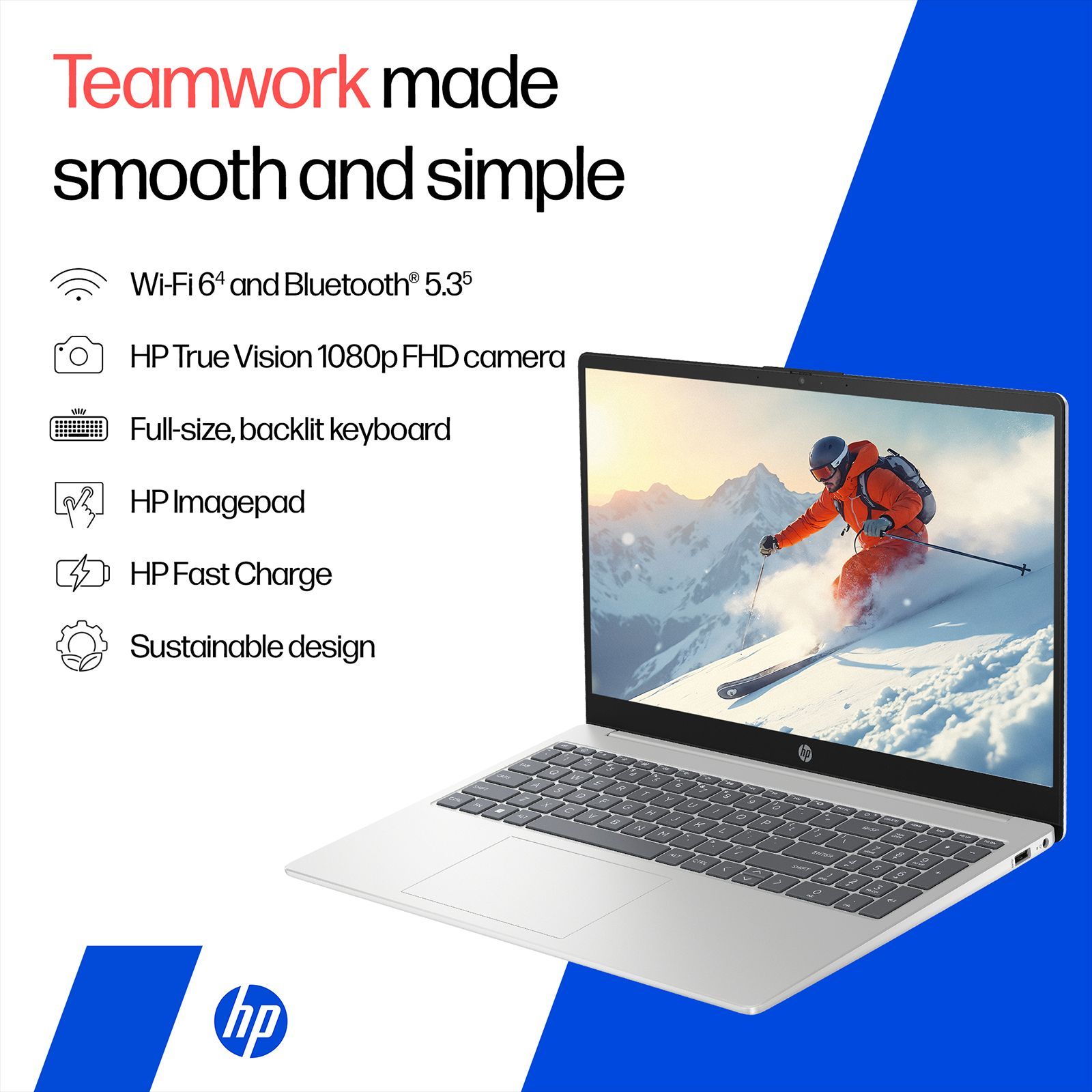 HP 15-fd0651TU Intel Core 5 Laptop (8GB, 512GB SSD, Windows 11 Home, 15.6 inch Full HD Display, MS Office Home 2024, Natural Silver, 1.59 KG) HP 15-fd0651TU Intel Core 5 Laptop (8GB, 512GB SSD, Windows 11 Home, 15.6 inch Full HD Display, MS Office Home 2024, Natural Silver, 1.59 KG)_5