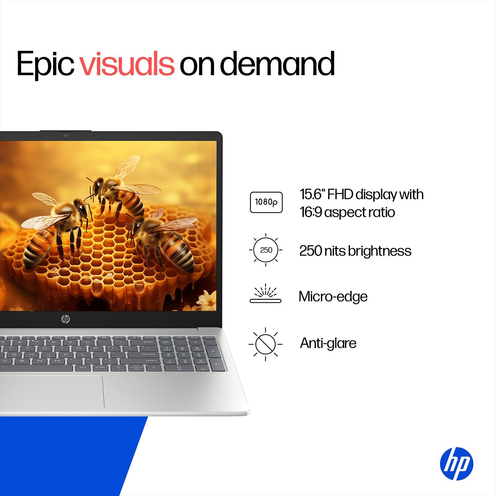 HP 15-fd0651TU Intel Core 5 Laptop (8GB, 512GB SSD, Windows 11 Home, 15.6 inch Full HD Display, MS Office Home 2024, Natural Silver, 1.59 KG) HP 15-fd0651TU Intel Core 5 Laptop (8GB, 512GB SSD, Windows 11 Home, 15.6 inch Full HD Display, MS Office Home 2024, Natural Silver, 1.59 KG)_7
