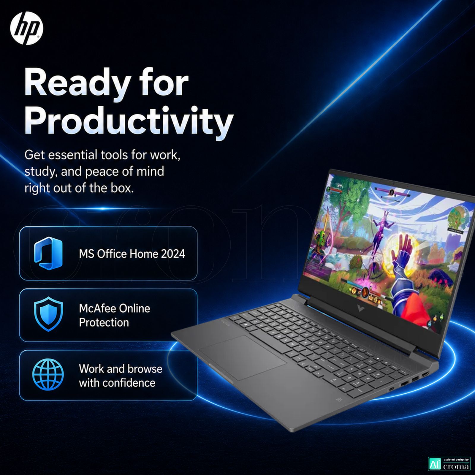 HP Victus AMD Ryzen 7 Gaming Laptop (24GB, 1TB SSD, Windows 11 Home, 8GB Graphics, 15.6 inch 144 Hz Full HD IPS Display, NVIDIA GeForce RTX 5050, MS Office Home 2024, Mica Silver, 2.29 KG) HP Victus AMD Ryzen 7 Gaming Laptop (24GB, 1TB SSD, Windows 11 Home, 8GB Graphics, 15.6 inch 144 Hz Full HD IPS Display, NVIDIA GeForce RTX 5050, MS Office Home 2024, Mica Silver, 2.29 KG)_4