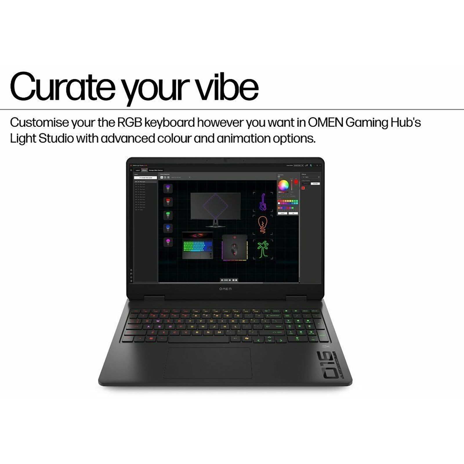 HP OMEN 16 AMD Ryzen AI 7 Gaming Laptop (24GB, 1TB SSD, Windows 11 Home, 8GB Graphics, 16 inch 165 Hz 2K IPS Display, NVIDIA GeForce RTX 5060, MS Office Home 2024, Shadow Black, 2.44 KG)_5