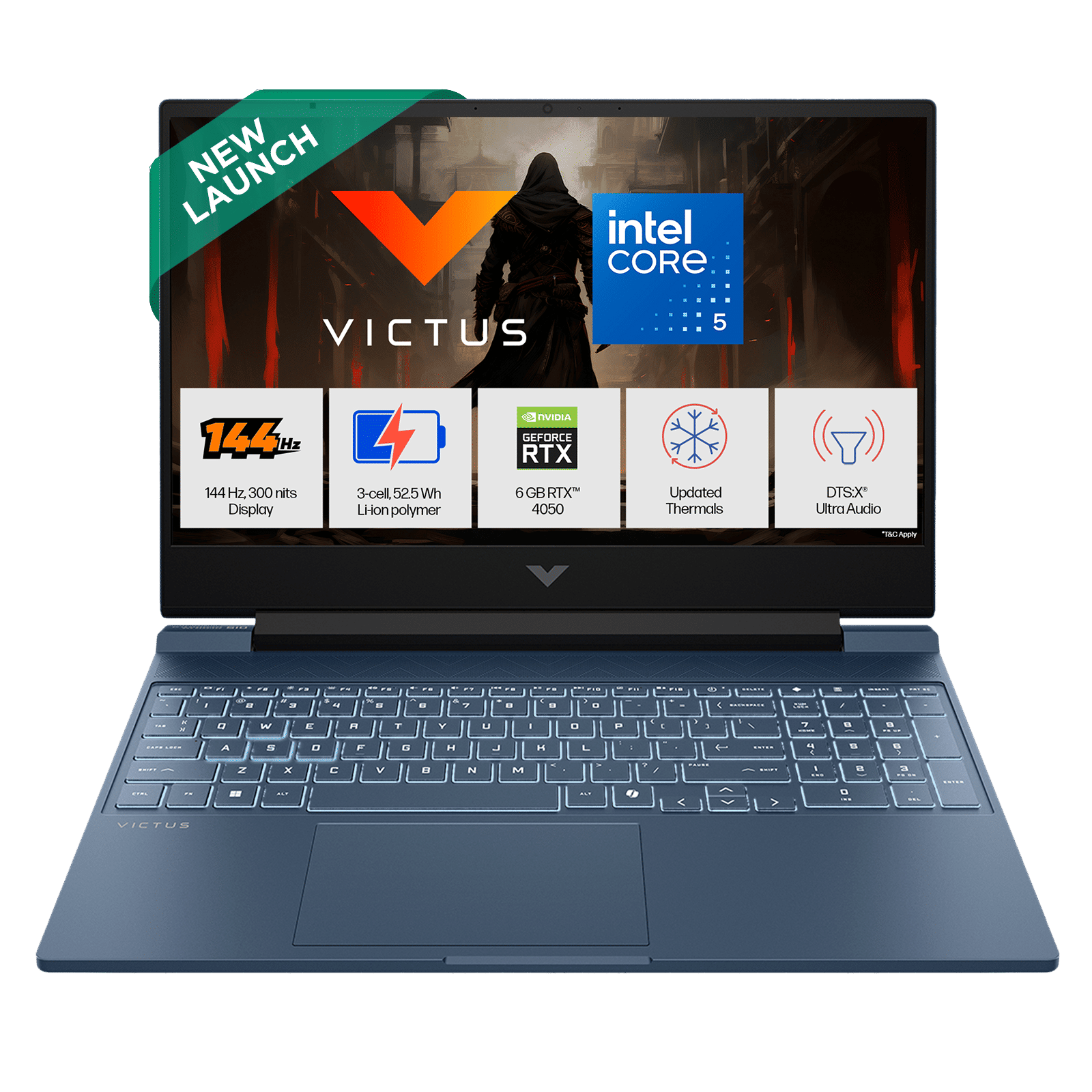 HP Victus 15-fa2508TX Intel Core 5 Gaming Laptop (24GB, 512GB SSD, Windows 11 Home, 6GB Graphics, 15.6 inch 144 Hz Full HD IPS Display, NVIDIA GeForce RTX 4050, MS Office Home 2024, Performance Blue, 2.29 KG) HP Victus 15-fa2508TX Intel Core 5 Gaming Laptop (24GB, 512GB SSD, Windows 11 Home, 6GB Graphics, 15.6 inch 144 Hz Full HD IPS Display, NVIDIA GeForce RTX 4050, MS Office Home 2024, Performance Blue, 2.29 KG)_1