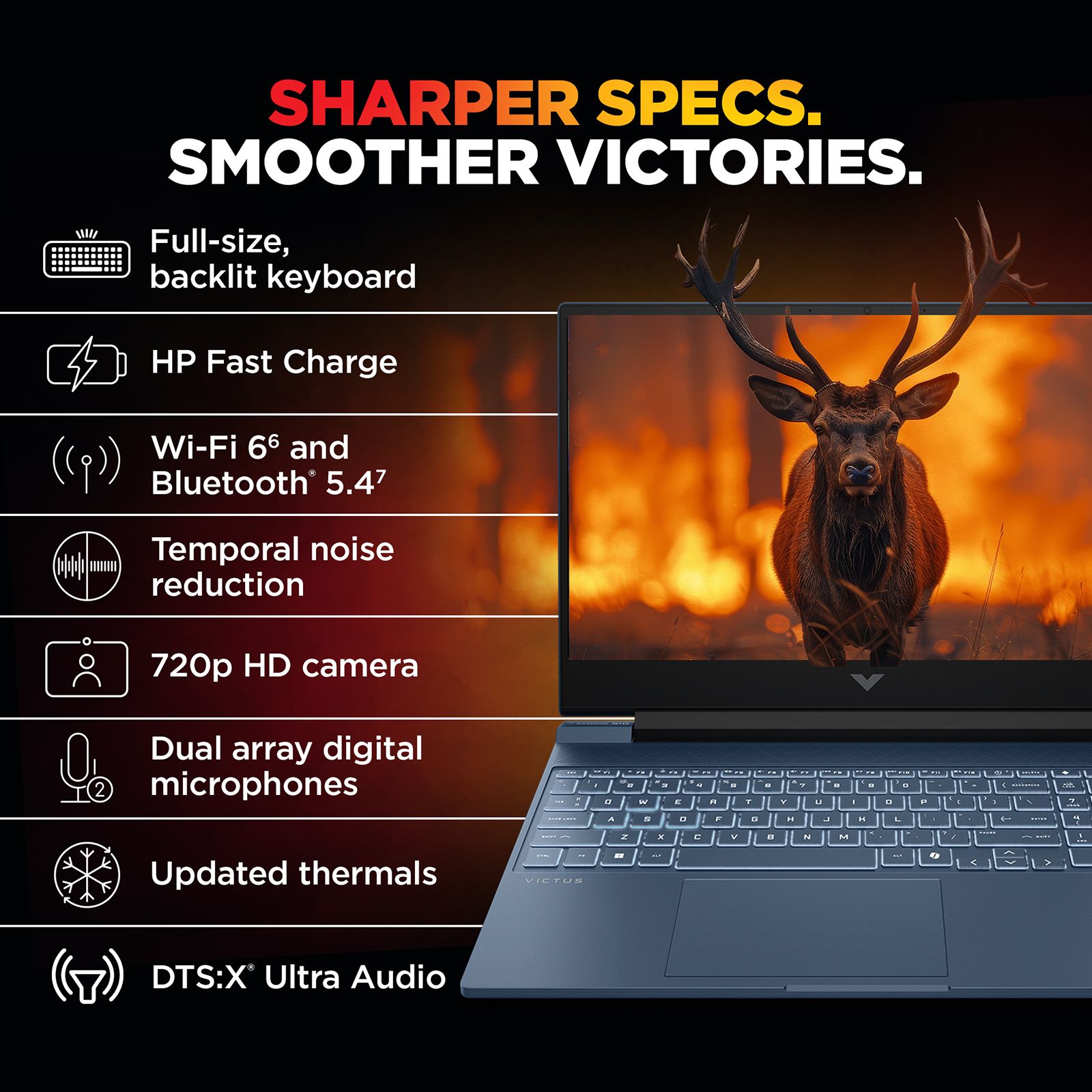 HP Victus 15-fa2508TX Intel Core 5 Gaming Laptop (24GB, 512GB SSD, Windows 11 Home, 6GB Graphics, 15.6 inch 144 Hz Full HD IPS Display, NVIDIA GeForce RTX 4050, MS Office Home 2024, Performance Blue, 2.29 KG) HP Victus 15-fa2508TX Intel Core 5 Gaming Laptop (24GB, 512GB SSD, Windows 11 Home, 6GB Graphics, 15.6 inch 144 Hz Full HD IPS Display, NVIDIA GeForce RTX 4050, MS Office Home 2024, Performance Blue, 2.29 KG)_6