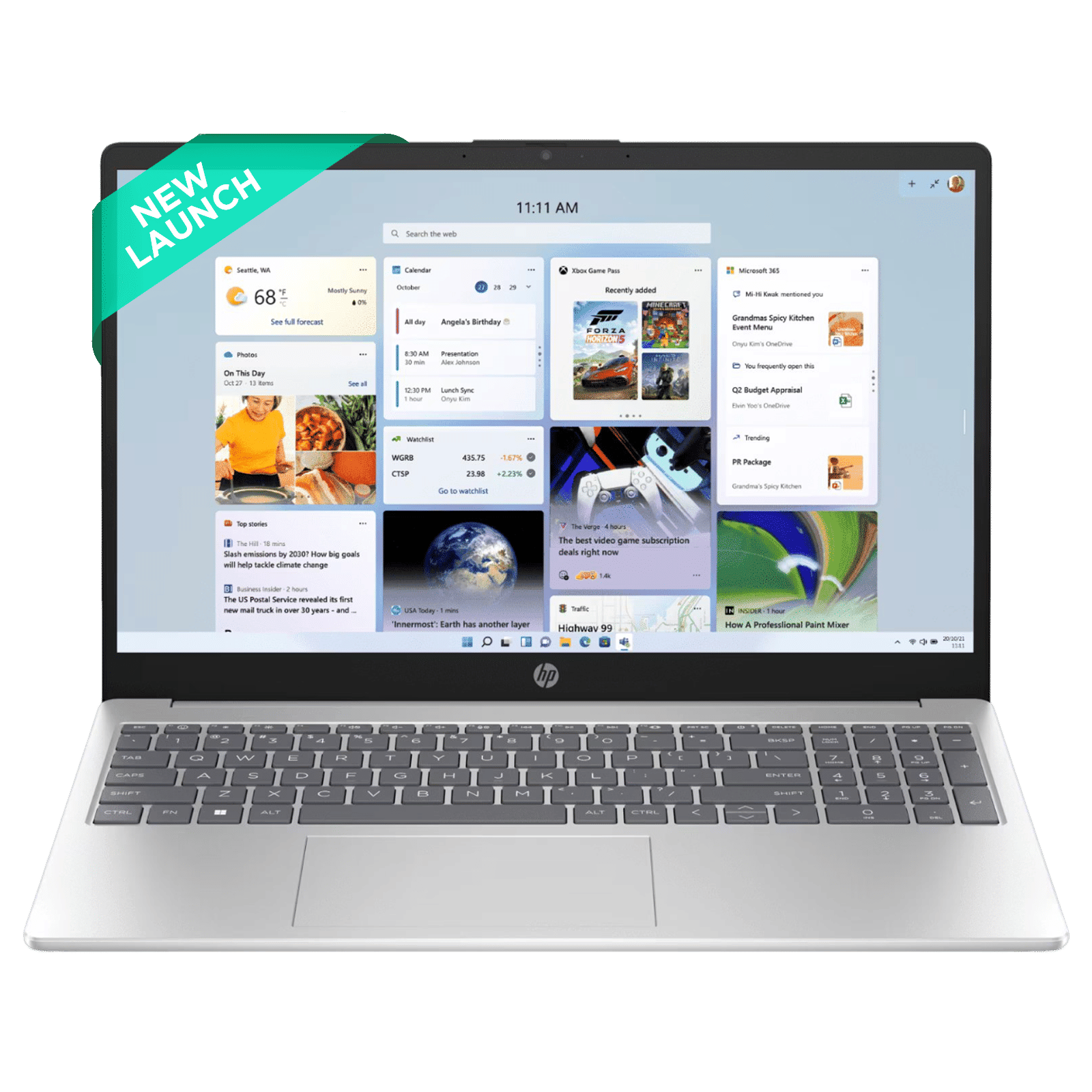 HP 15-fc0704AU AMD Ryzen 5 Thin & Light Laptop (8GB, 512GB SSD, Windows 11 Home, 15.6 inch Full HD Display, Natural Silver, 1.59 KG)_1