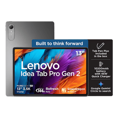 Lenovo Idea Tab Pro Gen 2 Wi-Fi Android Tablet with Tab Pen Plus (13 Inch, 8GB RAM, 256GB ROM, Luna Grey)