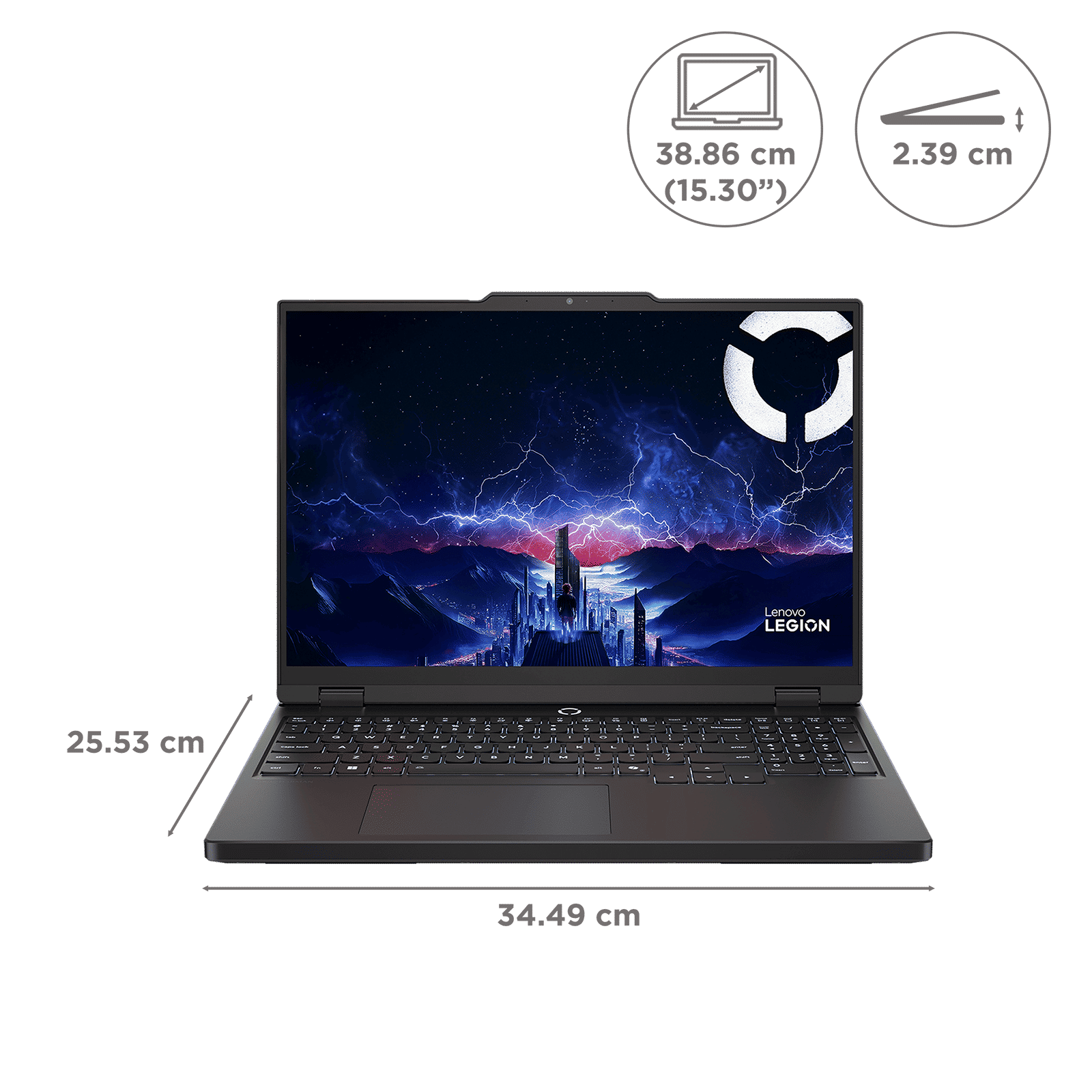 Lenovo Legion 5 15IRX10 Intel Core i7 13th Gen Gaming Laptop (16GB, 512GB SSD, Windows 11 Home, 8GB Graphics, 15.3 Inch 165 Hz WUXGA IPS Display, NVIDIA GeForce RTX 5050, MS Office Home 2024, Eclipse Black, 2.1 KG)_6