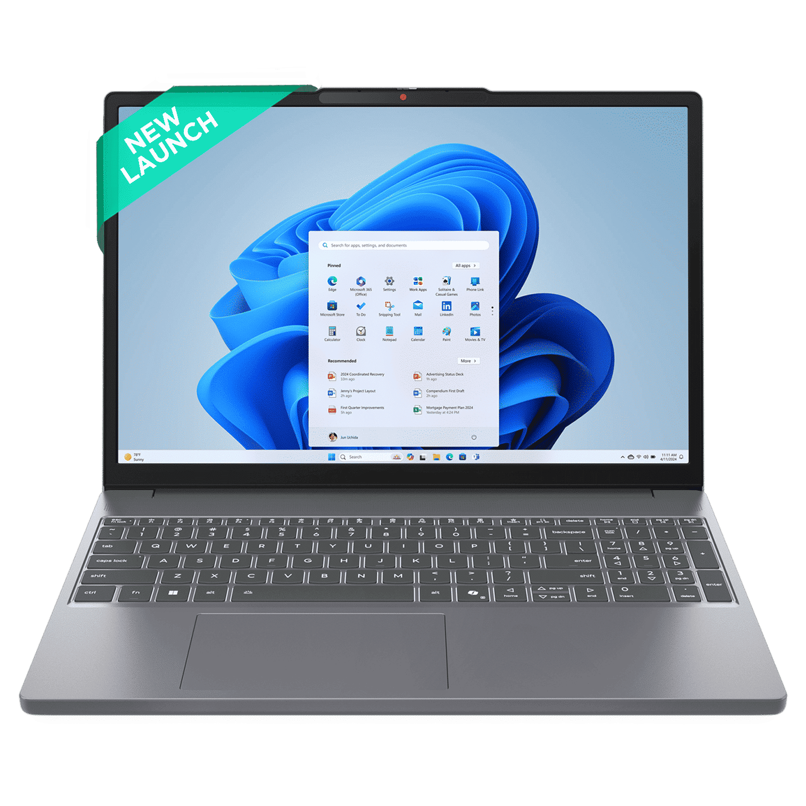 Lenovo IdeaPad Slim 3 15ARP10 AMD Ryzen 7 Thin & Light (16GB, 512GB SSD, Windows 11 Home, 15.3 inch WUXGA IPS Display, MS Office Home 2024, Luna Grey, 1.59 KG)_1