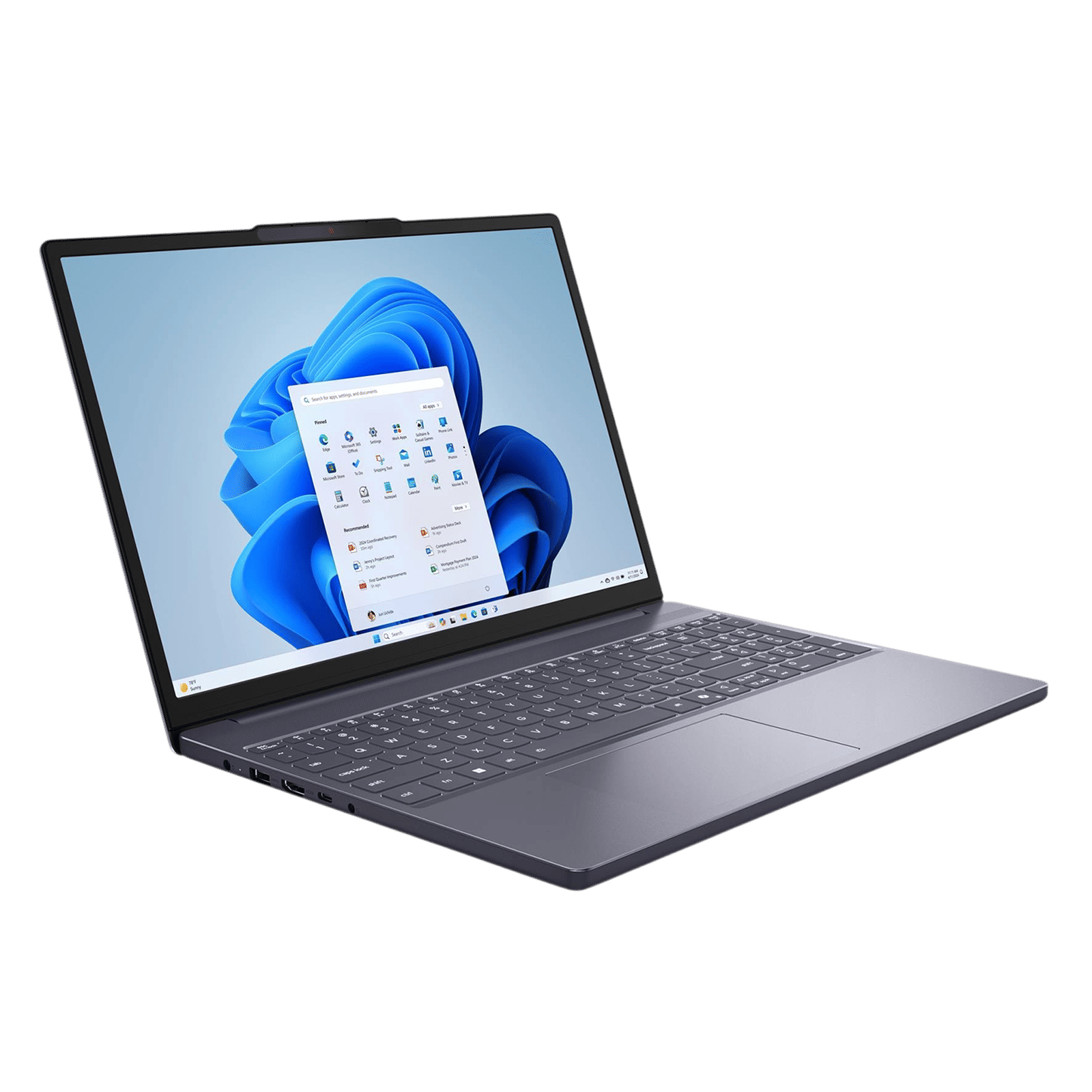 Lenovo IdeaPad Slim 3 15ARP10 AMD Ryzen 7 Thin & Light (16GB, 512GB SSD, Windows 11 Home, 15.3 inch WUXGA IPS Display, MS Office Home 2024, Luna Grey, 1.59 KG)_10