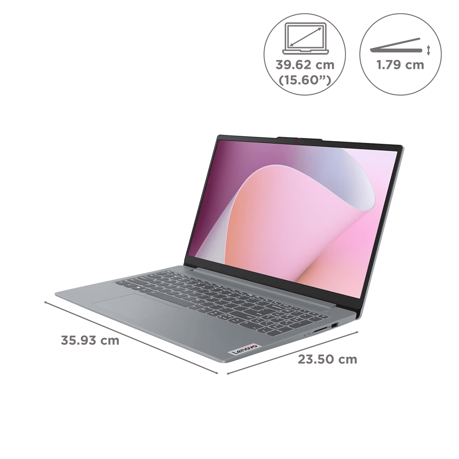 Lenovo IdeaPad Slim 3 15AMN8 AMD Ryzen 5 Thin & Light (16GB, 512GB SSD, Windows 11 Home, 15.6 inch Full HD TN Display, MS Office Home 2024, Arctic Grey, 1.62 KG)_2