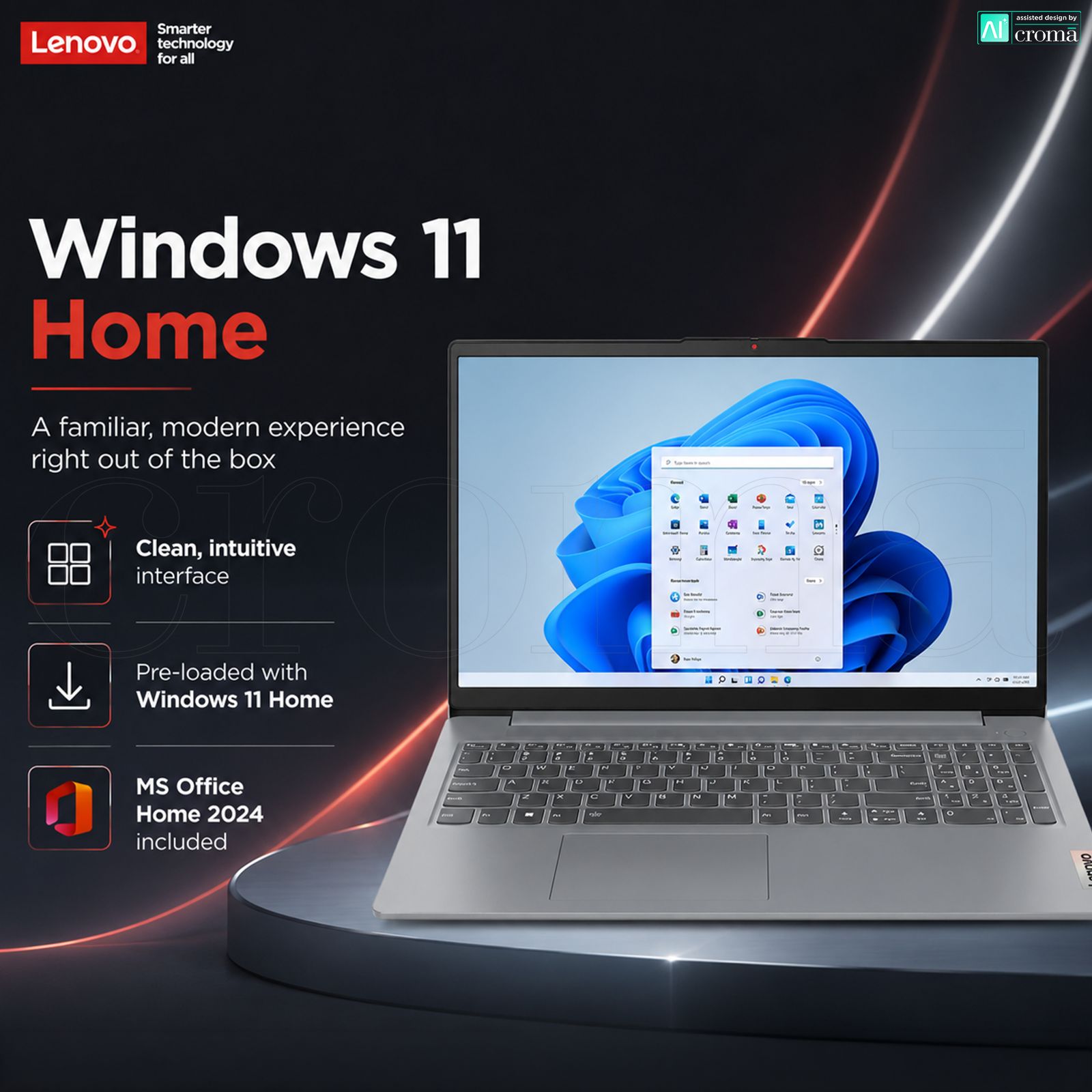 Lenovo IdeaPad Slim 3 15AMN8 AMD Ryzen 5 Thin & Light (16GB, 512GB SSD, Windows 11 Home, 15.6 inch Full HD TN Display, MS Office Home 2024, Arctic Grey, 1.62 KG) Lenovo IdeaPad Slim 3 15AMN8 AMD Ryzen 5 Thin & Light (16GB, 512GB SSD, Windows 11 Home, 15.6 inch Full HD TN Display, MS Office Home 2024, Arctic Grey, 1.62 KG)_3
