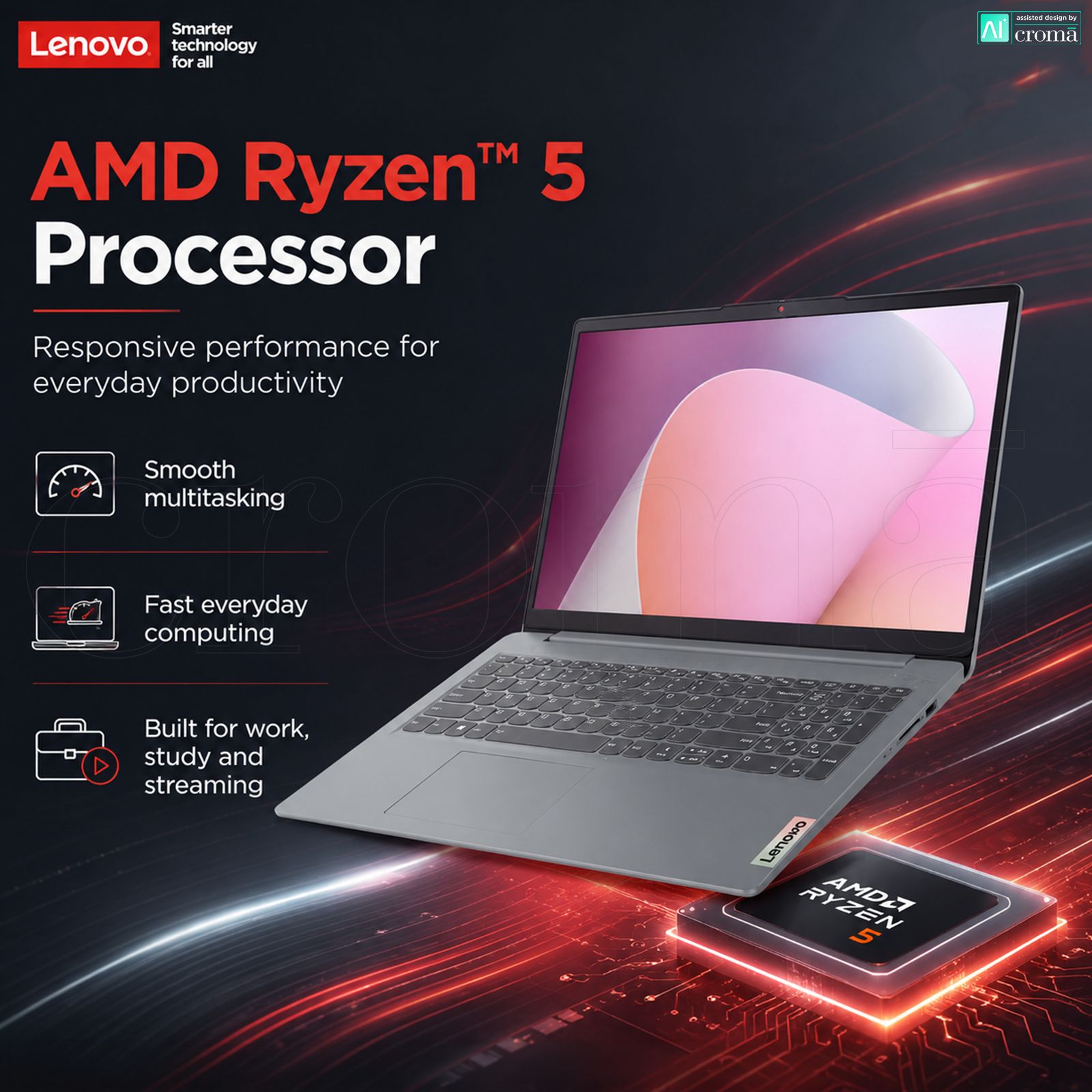 Lenovo IdeaPad Slim 3 15AMN8 AMD Ryzen 5 Thin & Light (16GB, 512GB SSD, Windows 11 Home, 15.6 inch Full HD TN Display, MS Office Home 2024, Arctic Grey, 1.62 KG) Lenovo IdeaPad Slim 3 15AMN8 AMD Ryzen 5 Thin & Light (16GB, 512GB SSD, Windows 11 Home, 15.6 inch Full HD TN Display, MS Office Home 2024, Arctic Grey, 1.62 KG)_5