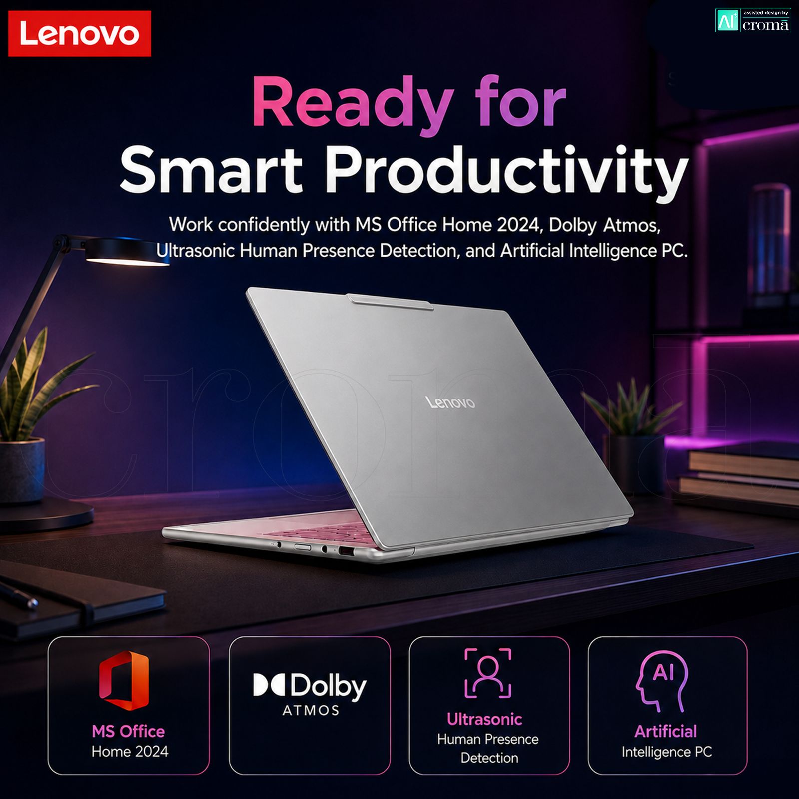 Lenovo Yoga Slim 7 14ILL10 Intel Core Ultra 5 Laptop (16GB, 512GB SSD, Windows 11 Home, 14 inch WUXGA OLED Display, MS Office 2024, Luna Grey, 1.19 KG) Lenovo Yoga Slim 7 14ILL10 Intel Core Ultra 5 Laptop (16GB, 512GB SSD, Windows 11 Home, 14 inch WUXGA OLED Display, MS Office 2024, Luna Grey, 1.19 KG)_6