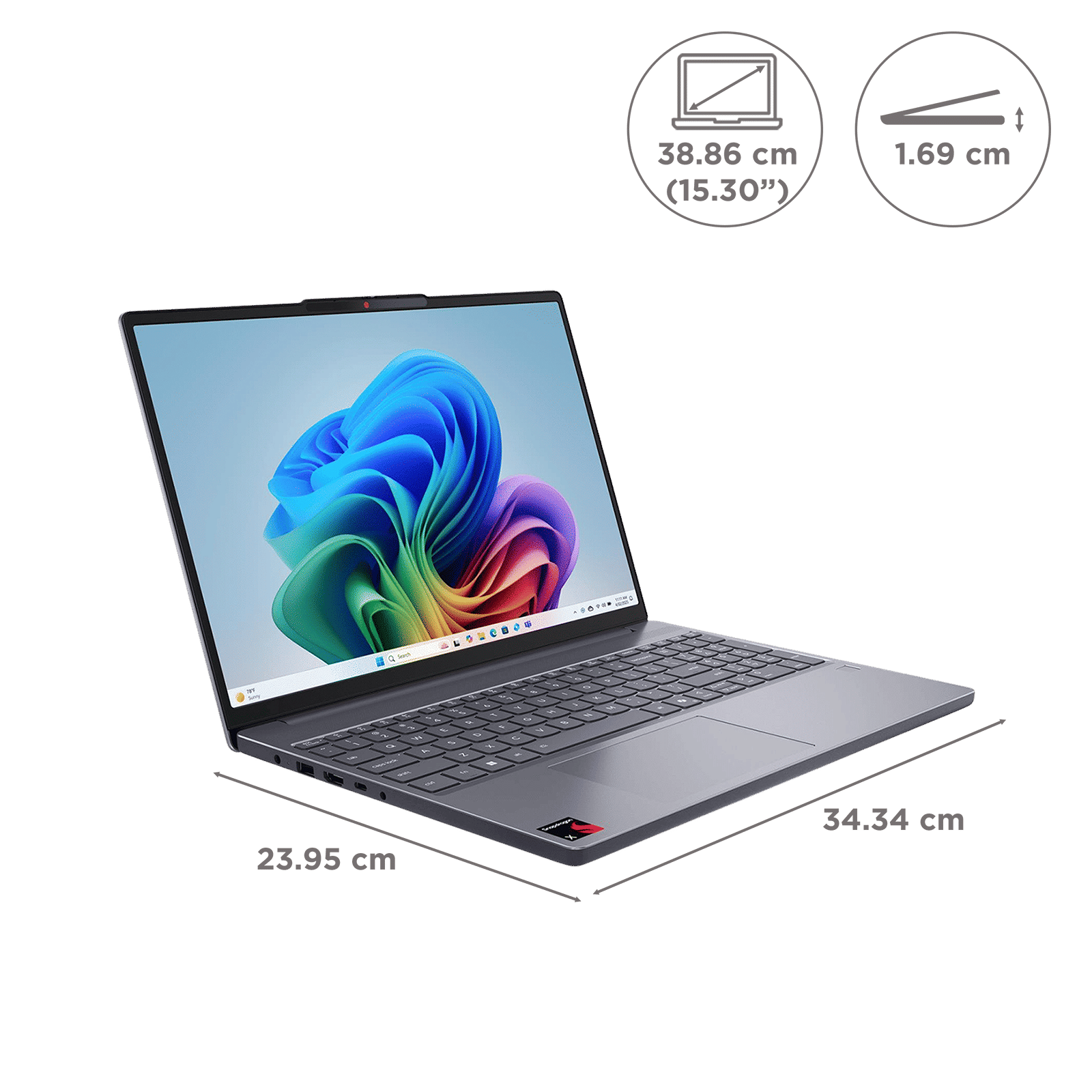 Lenovo IdeaPad Slim 3 15Q8X10 Qualcomm Snapdragon X Thin & Light Laptop (16GB, 512GB SSD, Windows 11 Home, 15.3 inch WUXGA IPS Display, MS Office Home 2024, Luna Grey, 1.55 KG) Lenovo IdeaPad Slim 3 15Q8X10 Qualcomm Snapdragon X Thin & Light Laptop (16GB, 512GB SSD, Windows 11 Home, 15.3 inch WUXGA IPS Display, MS Office Home 2024, Luna Grey, 1.55 KG)_2