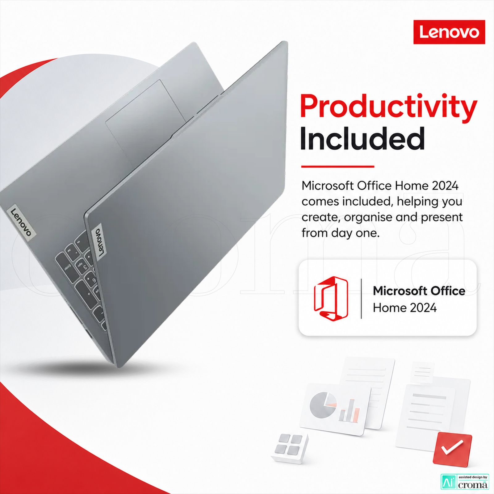 Lenovo IdeaPad Slim 3 15IRU8 Intel Core i3 13th Gen Thin & Light Laptop (8GB, 512GB SSD, Windows 11 Home, 15.6 inch Full HD TN Display, MS Office Home 2024, Arctic Grey, 1.62 KG)_6